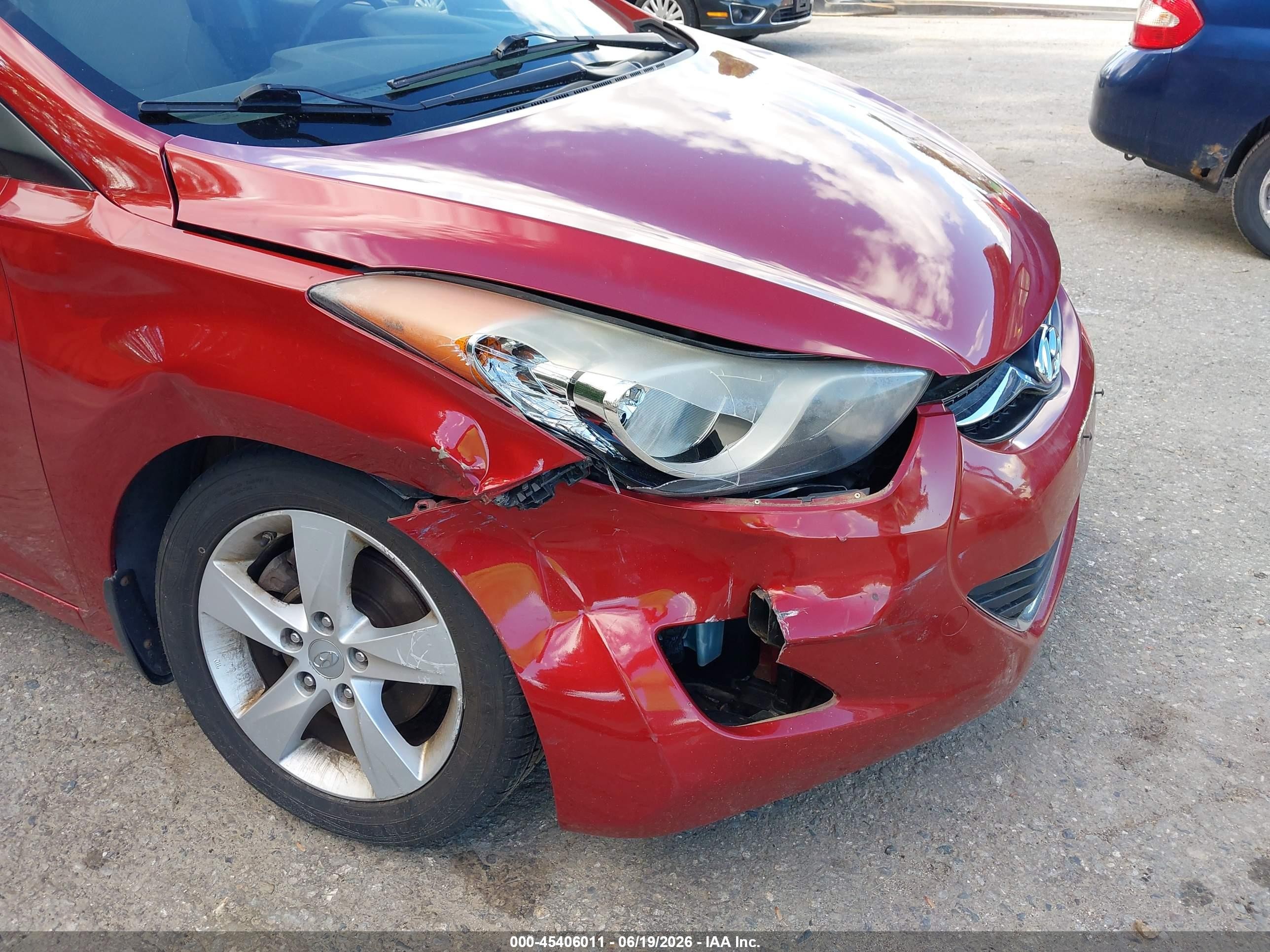2012 Hyundai Elantra Gls (ulsan Plant) Red vin: KMHDH4AE8CU410078