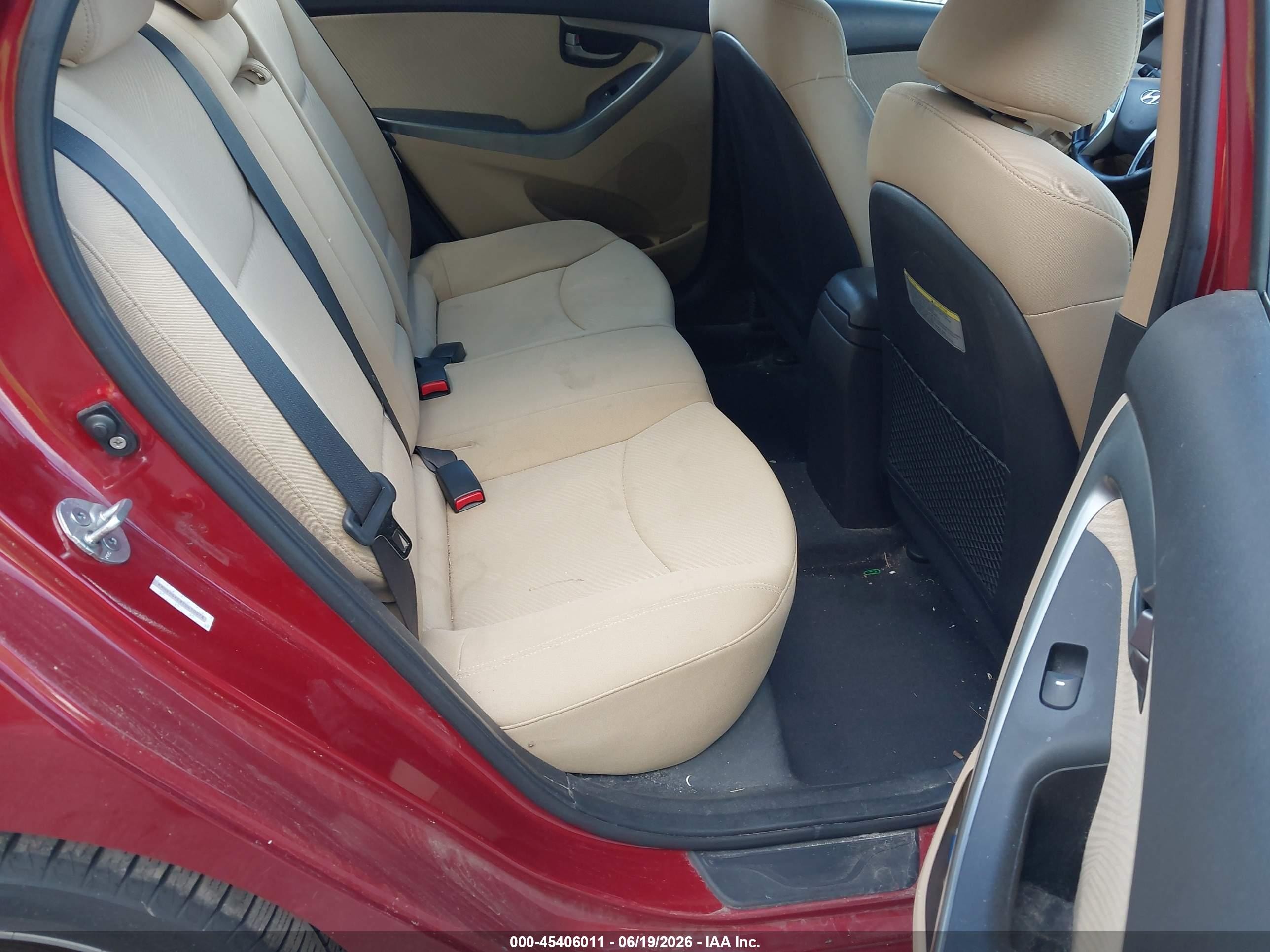 2012 Hyundai Elantra Gls (ulsan Plant) Red vin: KMHDH4AE8CU410078