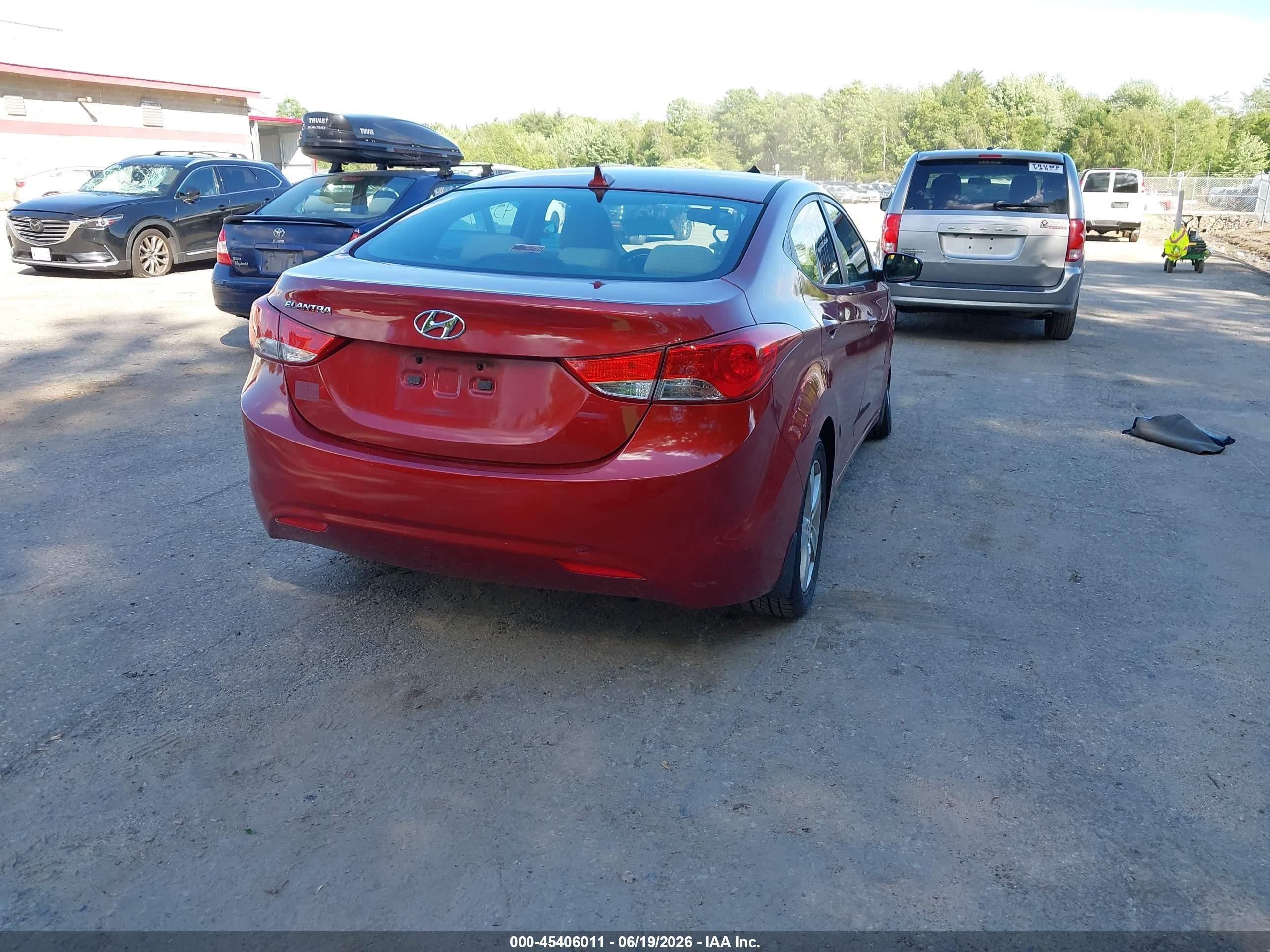 2012 Hyundai Elantra Gls (ulsan Plant) Red vin: KMHDH4AE8CU410078