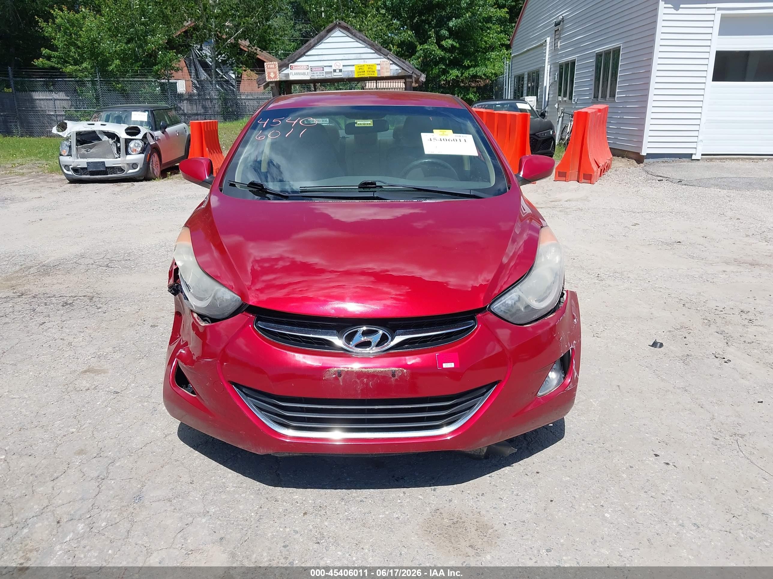 2012 Hyundai Elantra Gls (ulsan Plant) Red vin: KMHDH4AE8CU410078