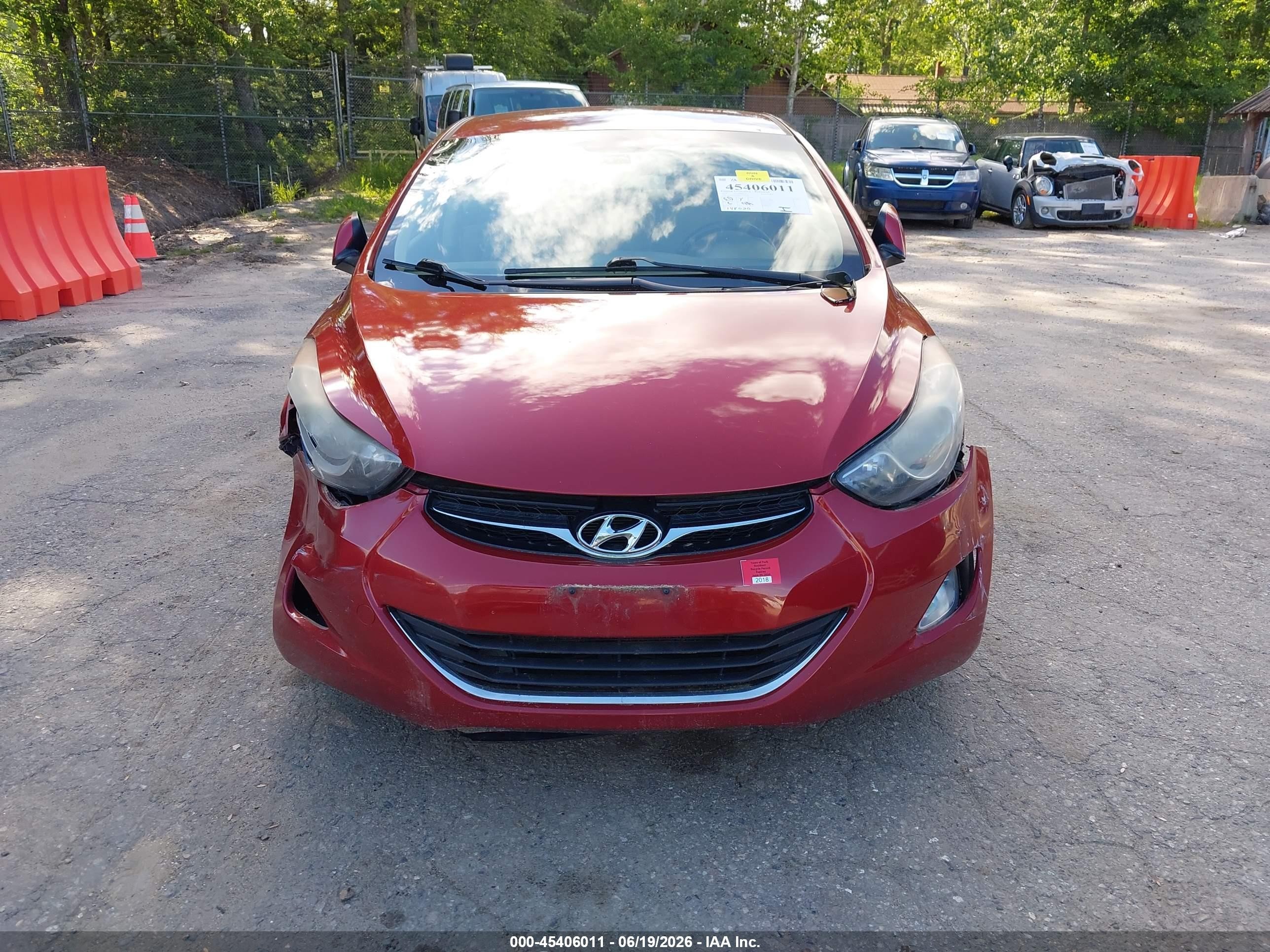 2012 Hyundai Elantra Gls (ulsan Plant) Red vin: KMHDH4AE8CU410078