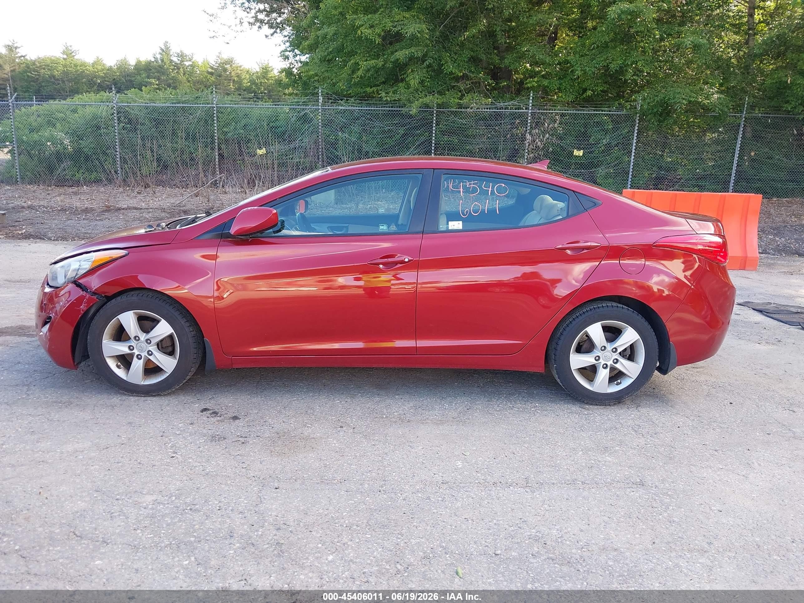 2012 Hyundai Elantra Gls (ulsan Plant) Red vin: KMHDH4AE8CU410078