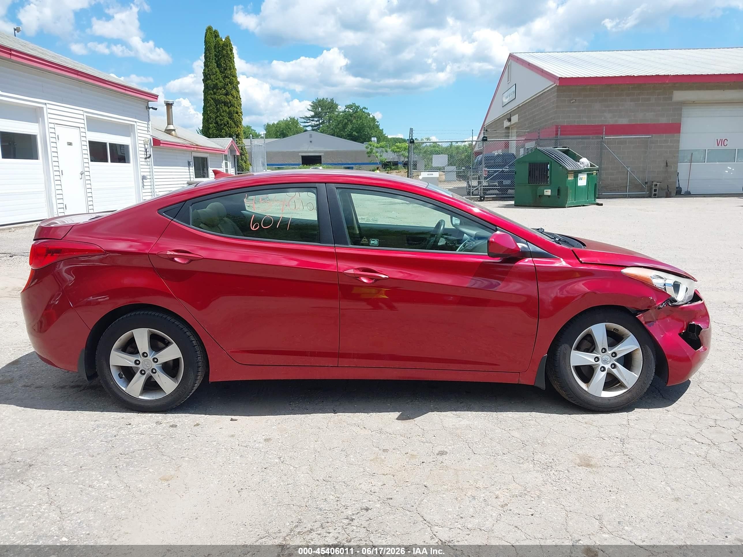 2012 Hyundai Elantra Gls (ulsan Plant) Red vin: KMHDH4AE8CU410078
