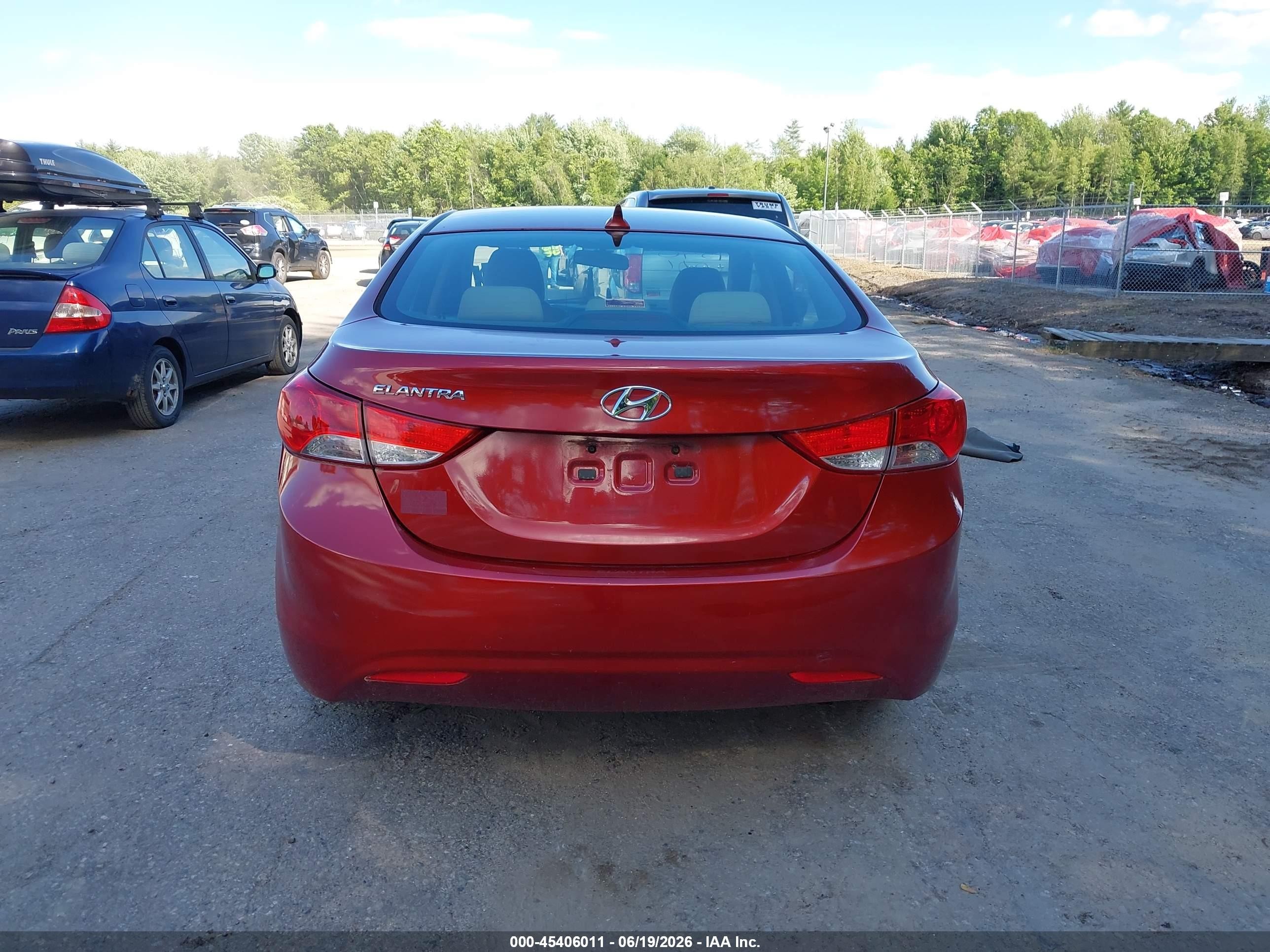 2012 Hyundai Elantra Gls (ulsan Plant) Red vin: KMHDH4AE8CU410078