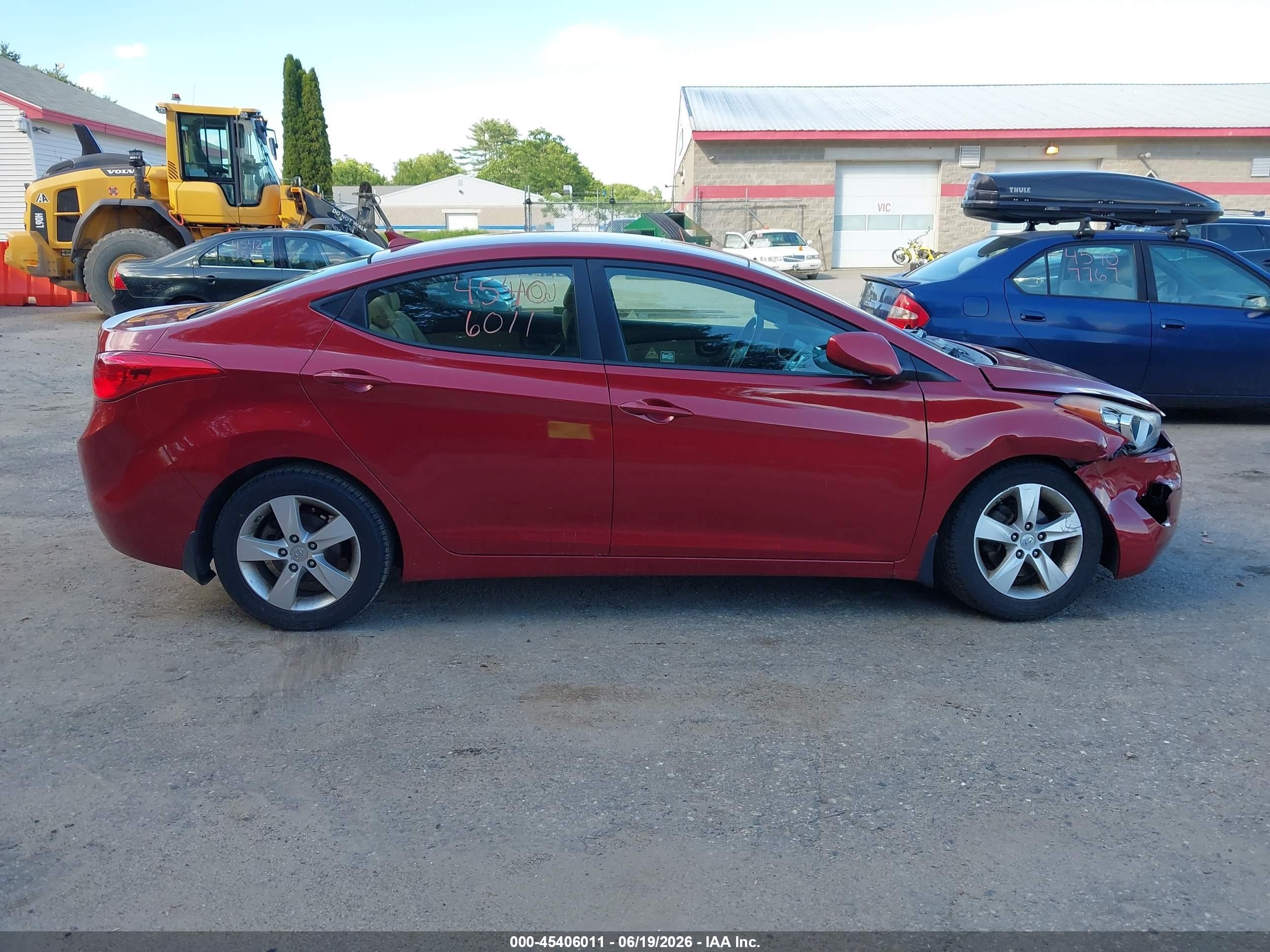 2012 Hyundai Elantra Gls (ulsan Plant) Red vin: KMHDH4AE8CU410078