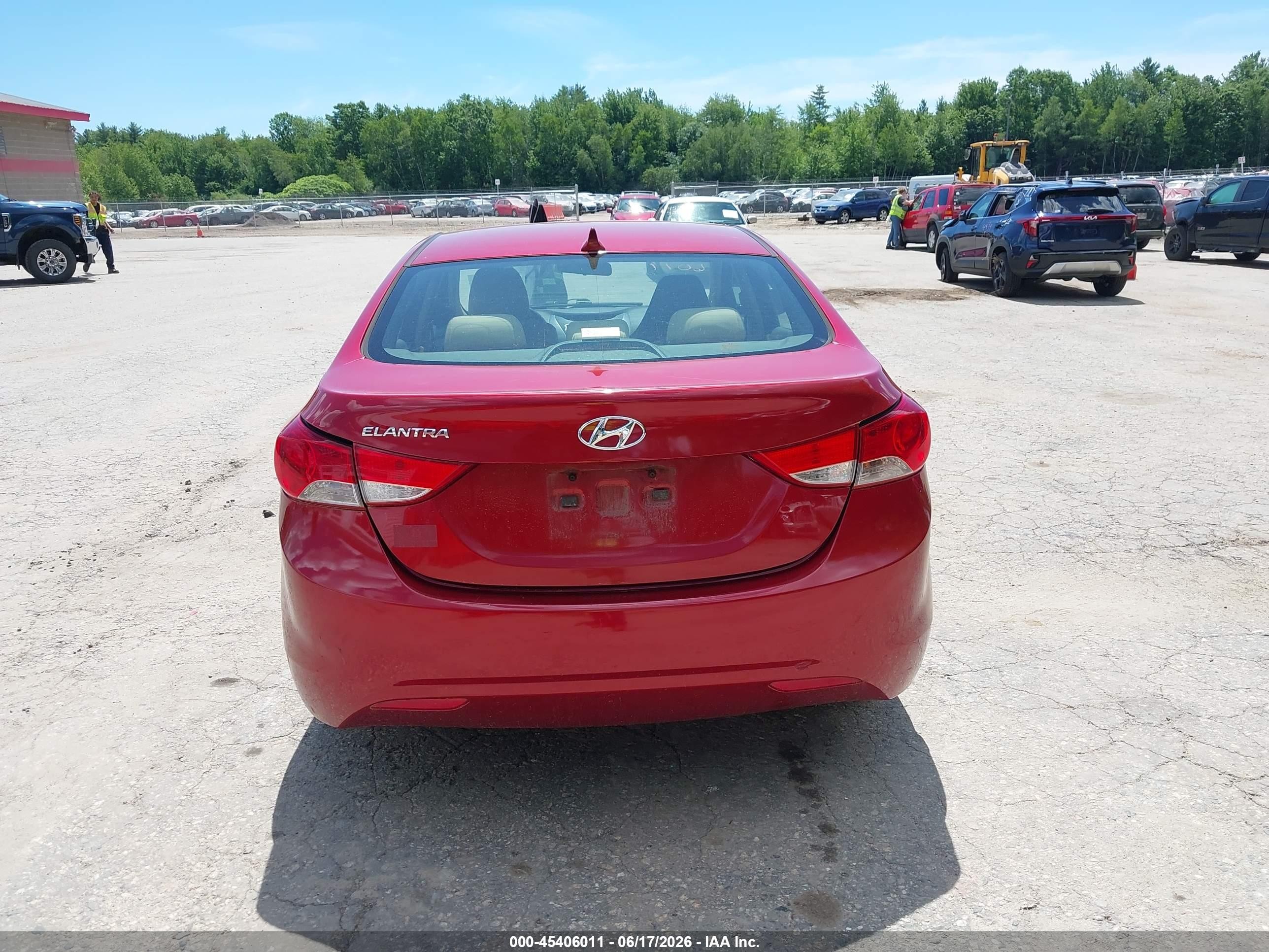 2012 Hyundai Elantra Gls (ulsan Plant) Red vin: KMHDH4AE8CU410078