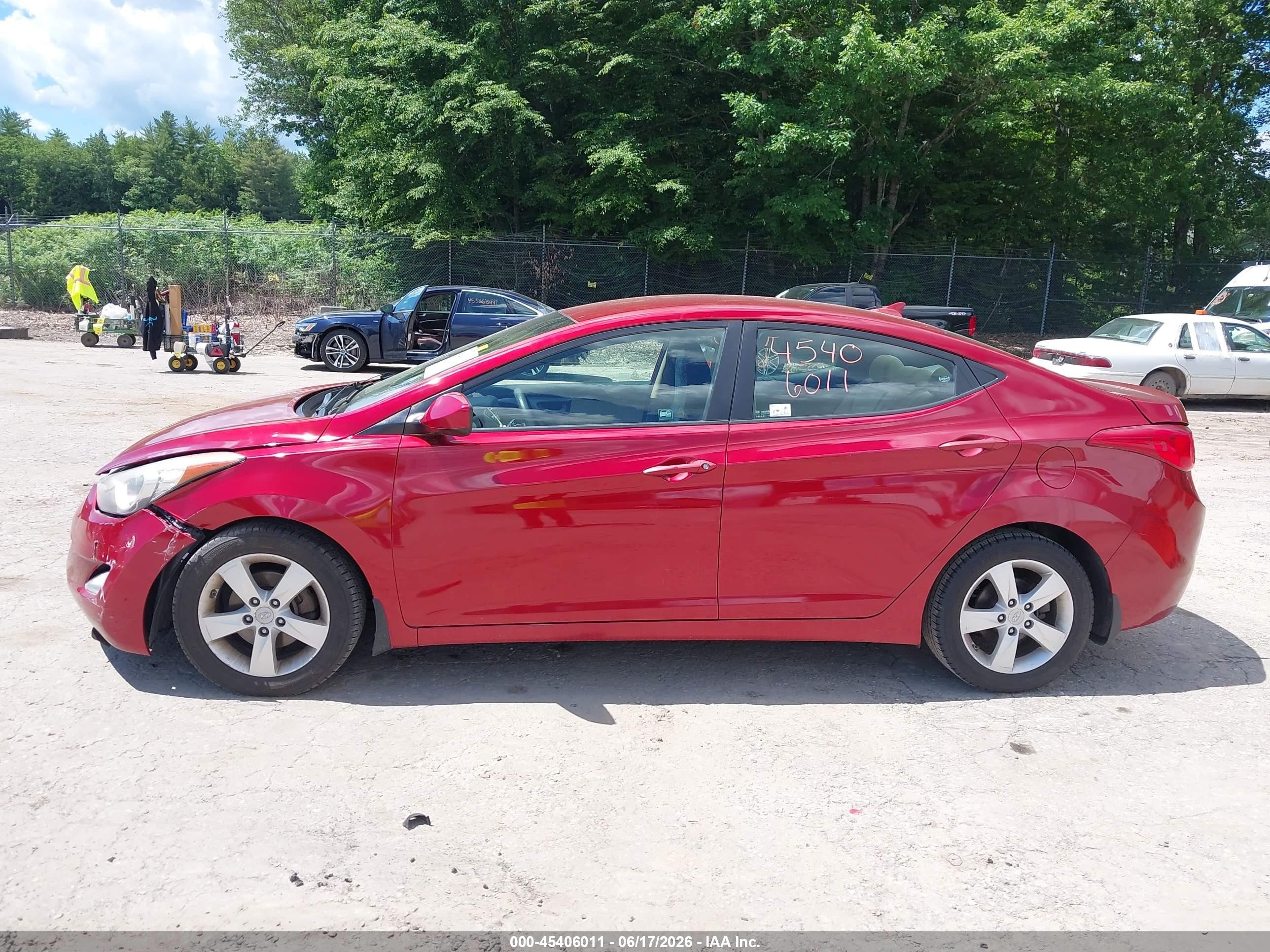 2012 Hyundai Elantra Gls (ulsan Plant) Red vin: KMHDH4AE8CU410078
