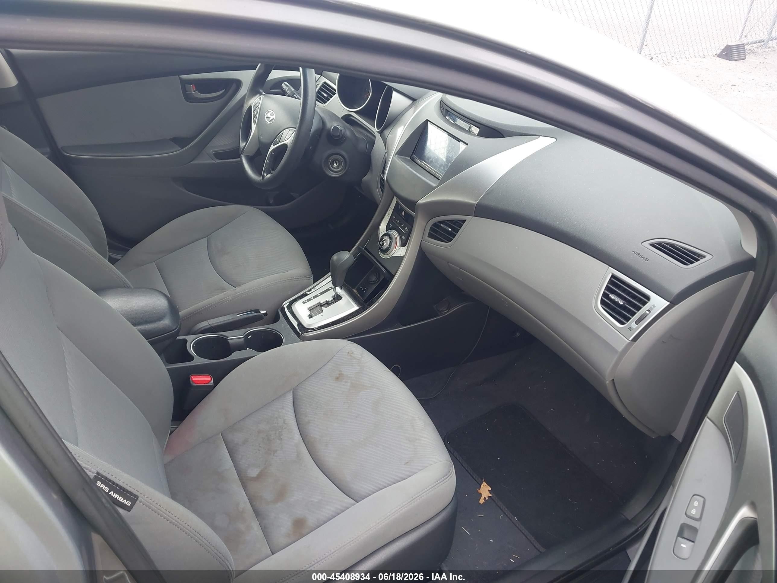 2012 Hyundai Elantra Gls (ulsan Plant) Gray vin: KMHDH4AE8CU413059