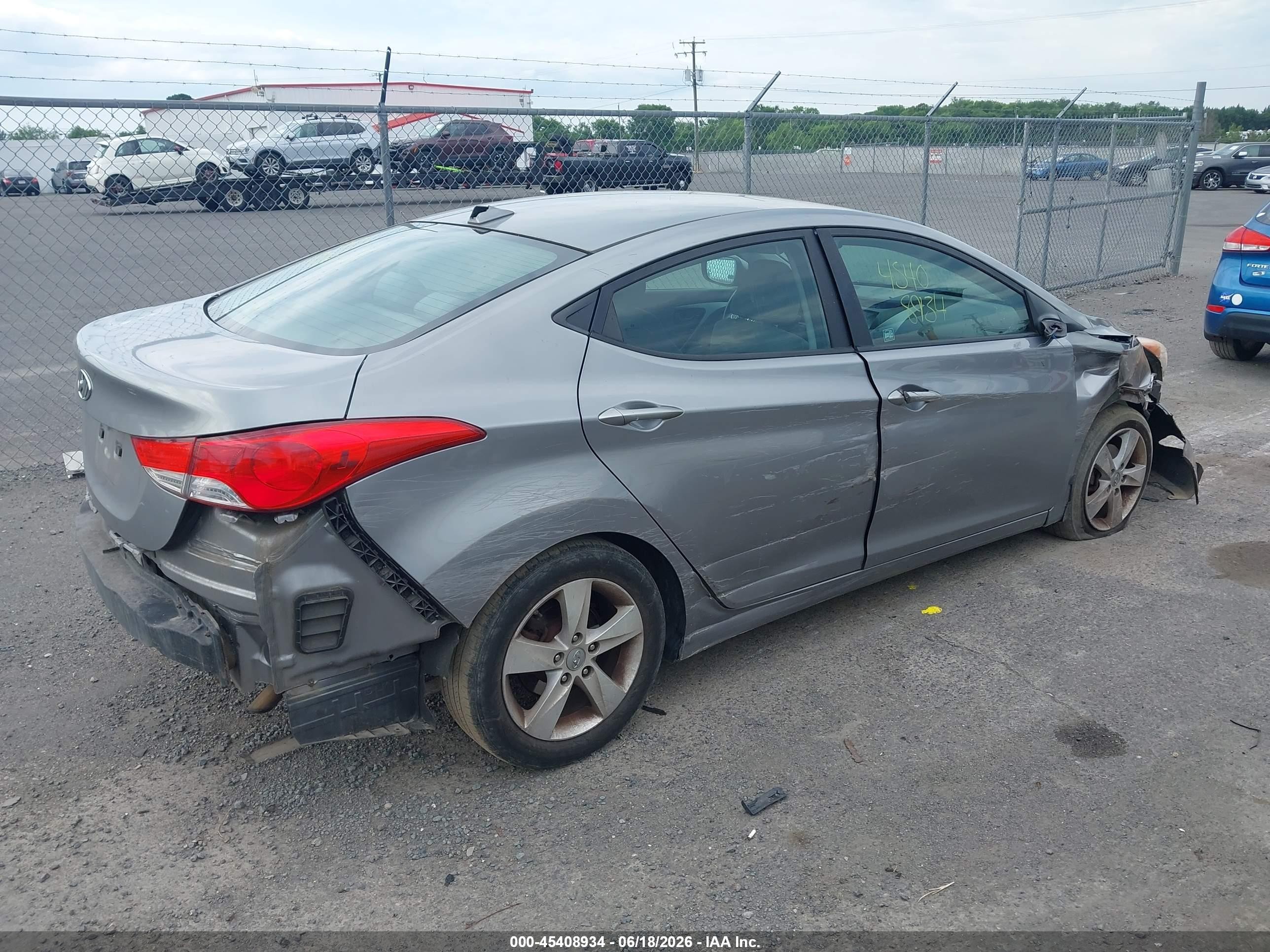 2012 Hyundai Elantra Gls (ulsan Plant) Gray vin: KMHDH4AE8CU413059