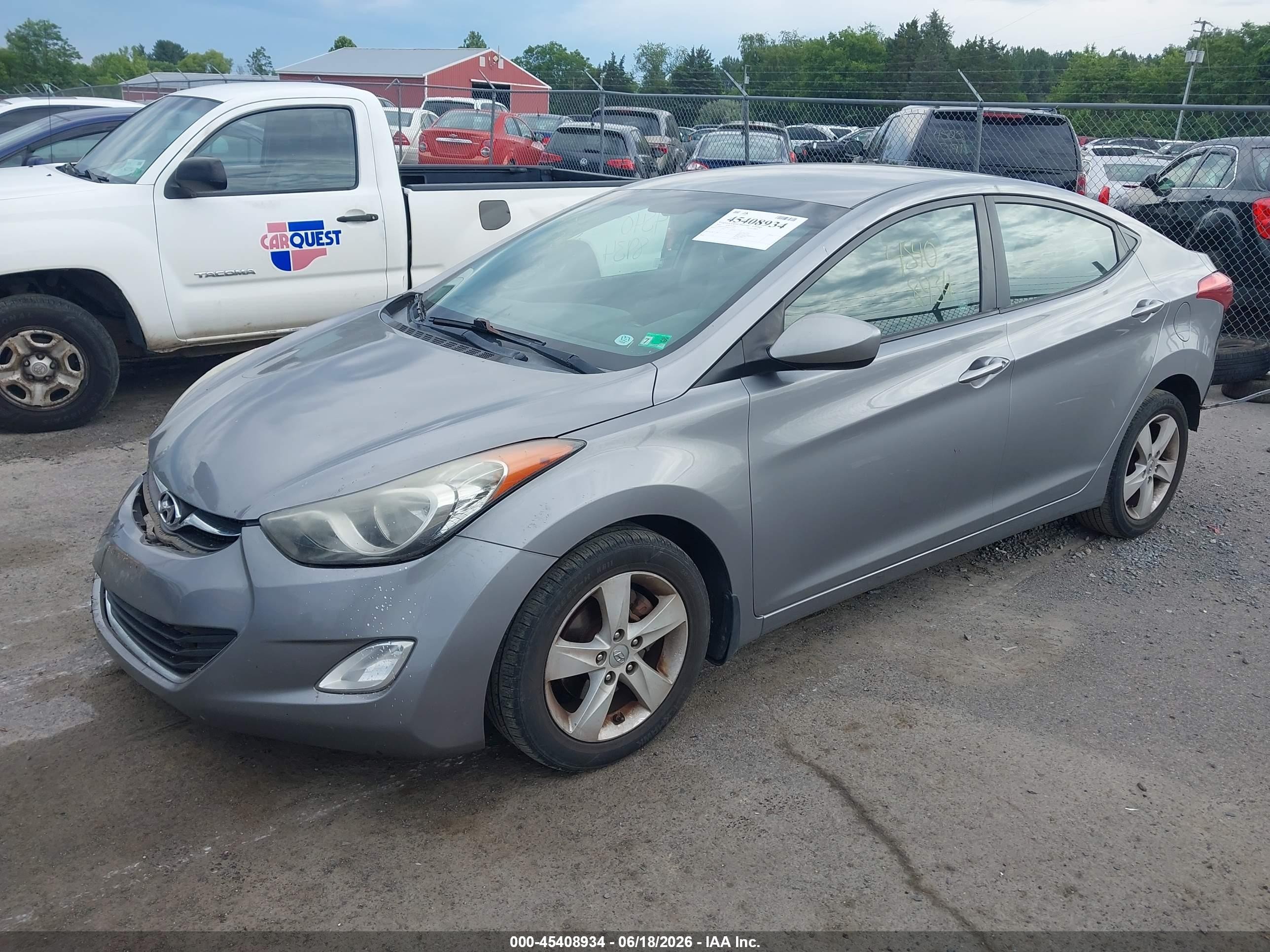 2012 Hyundai Elantra Gls (ulsan Plant) Gray vin: KMHDH4AE8CU413059