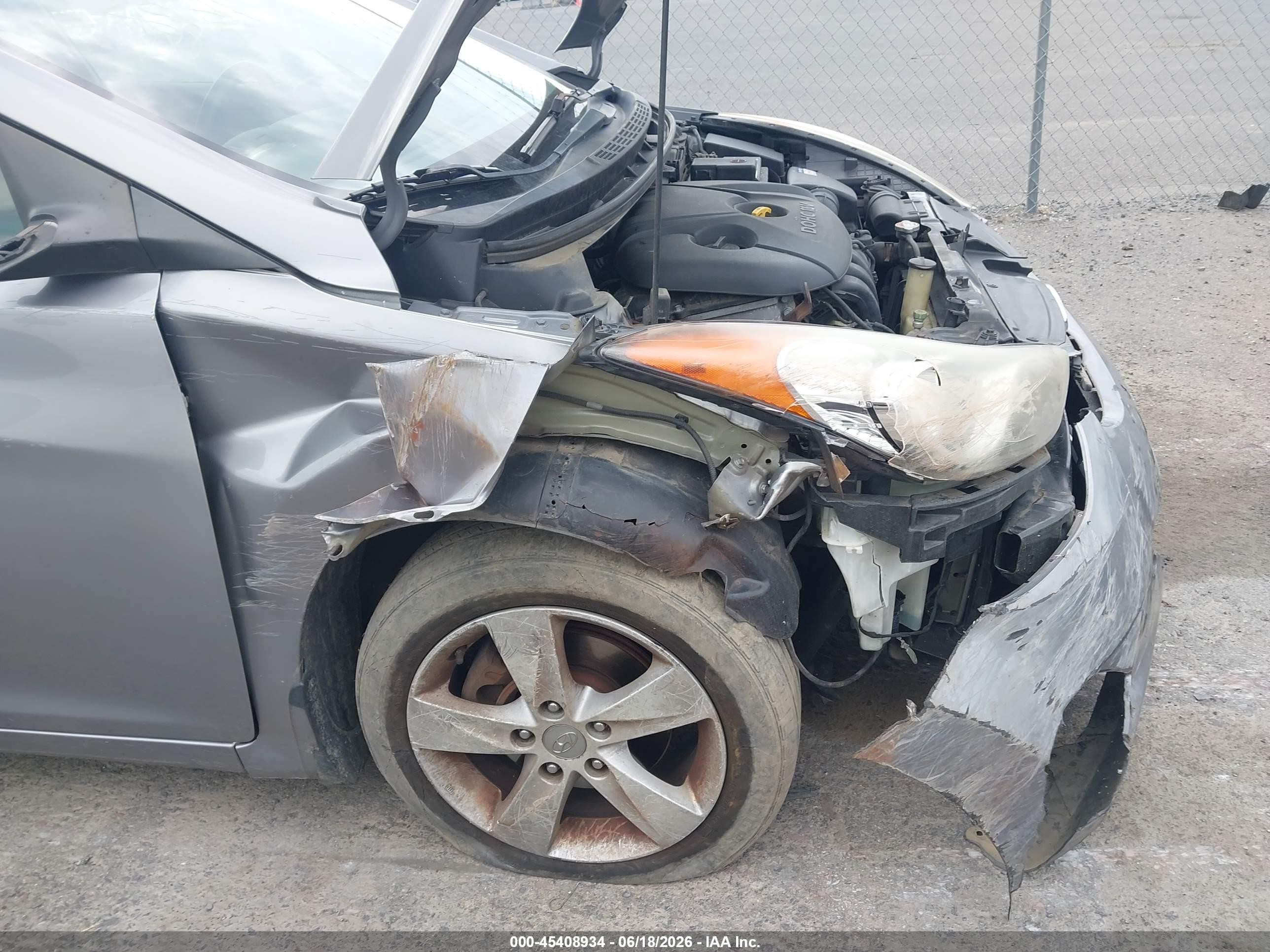 2012 Hyundai Elantra Gls (ulsan Plant) Gray vin: KMHDH4AE8CU413059