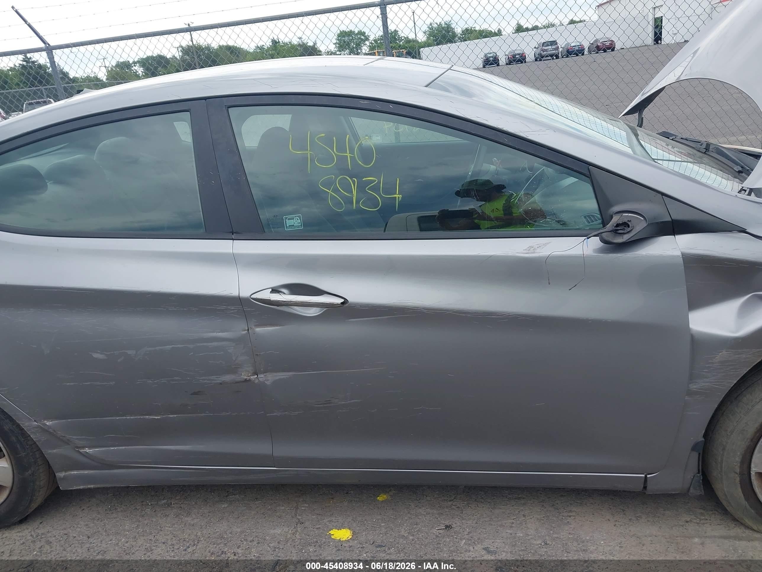 2012 Hyundai Elantra Gls (ulsan Plant) Gray vin: KMHDH4AE8CU413059