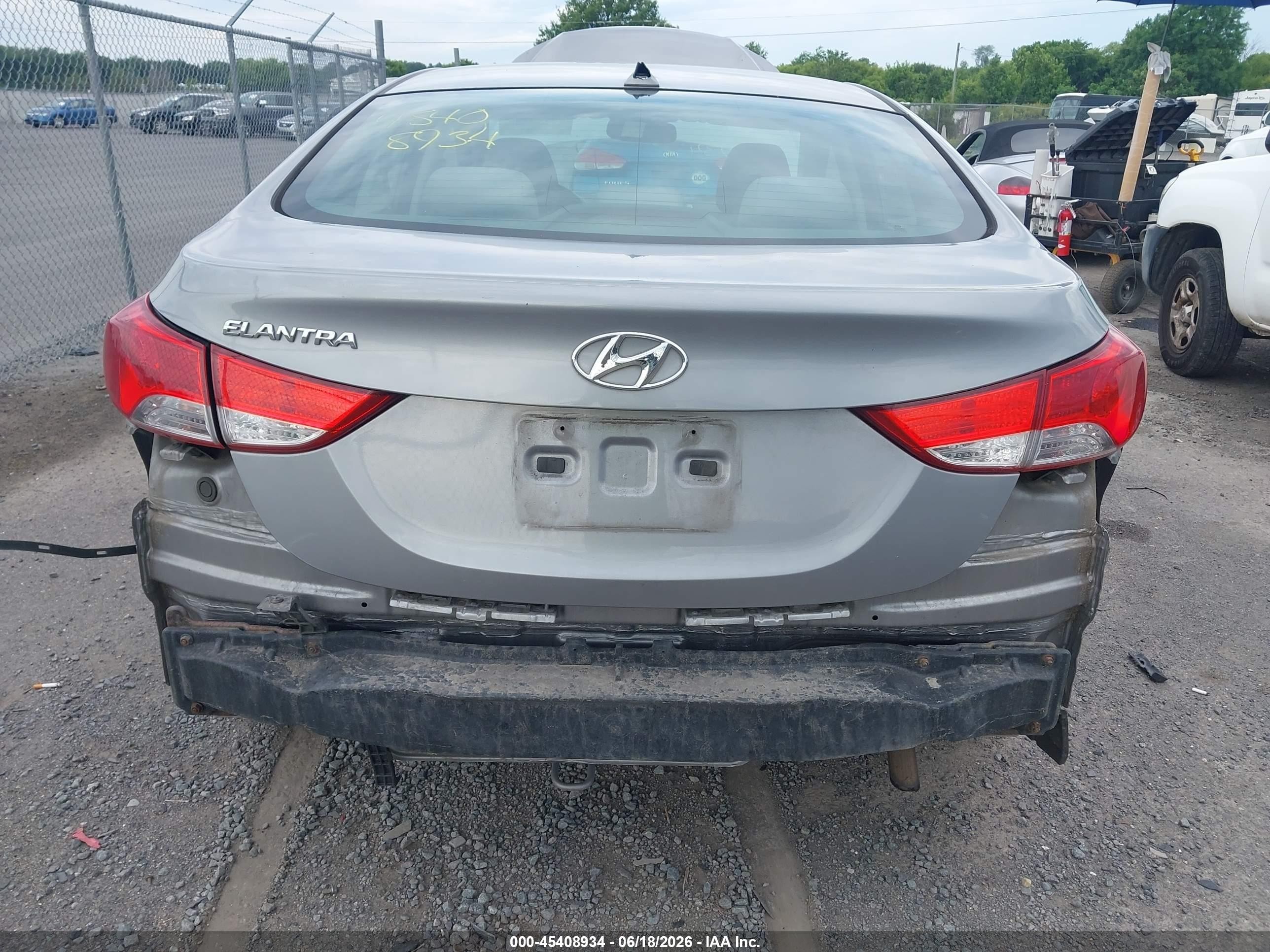 2012 Hyundai Elantra Gls (ulsan Plant) Gray vin: KMHDH4AE8CU413059