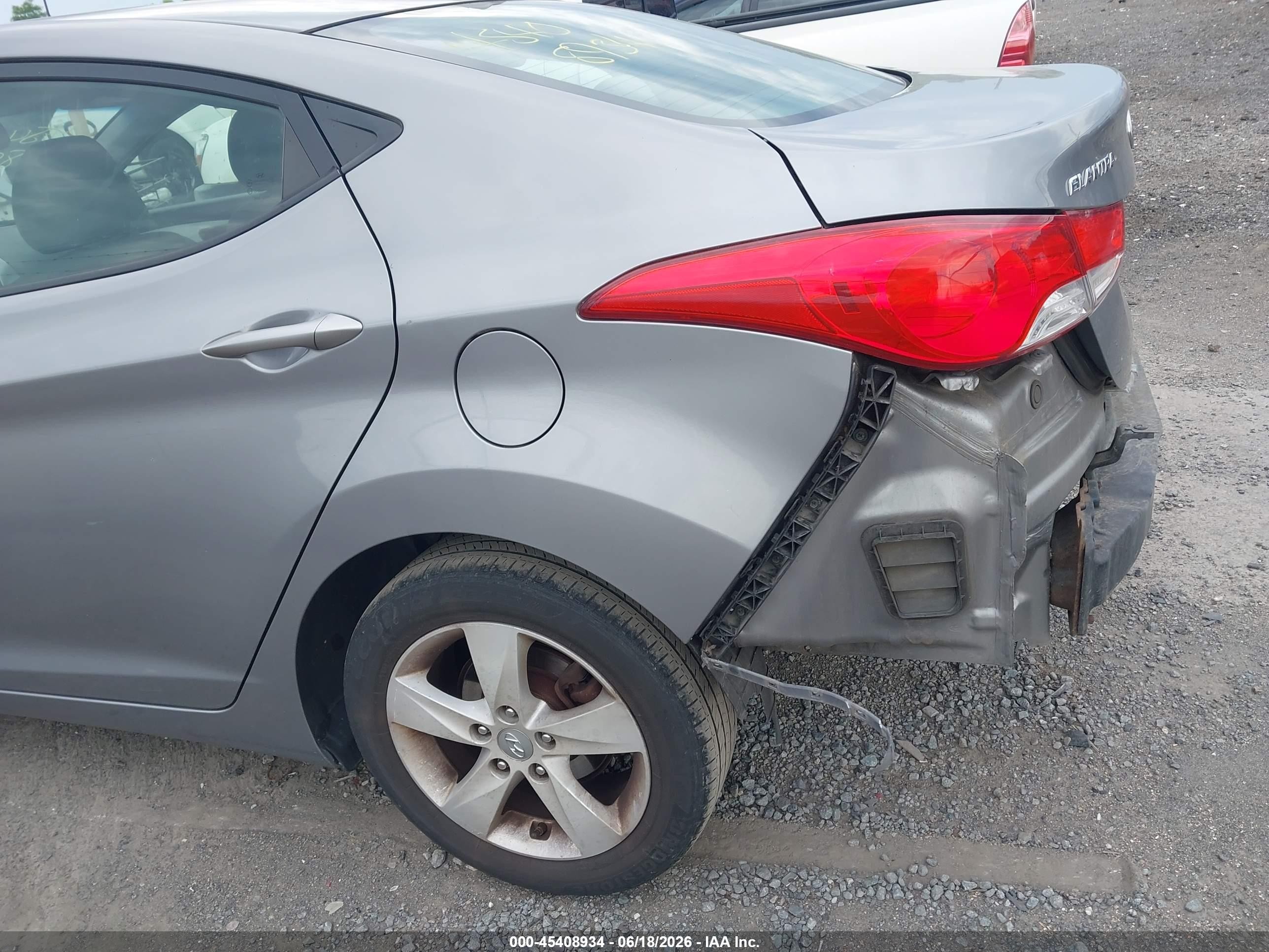 2012 Hyundai Elantra Gls (ulsan Plant) Gray vin: KMHDH4AE8CU413059
