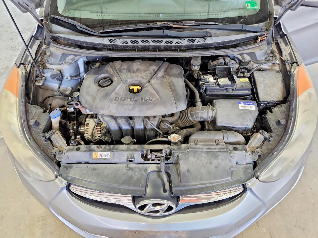 2012 Hyundai Elantra Gls Gray vin: KMHDH4AE8CU413109