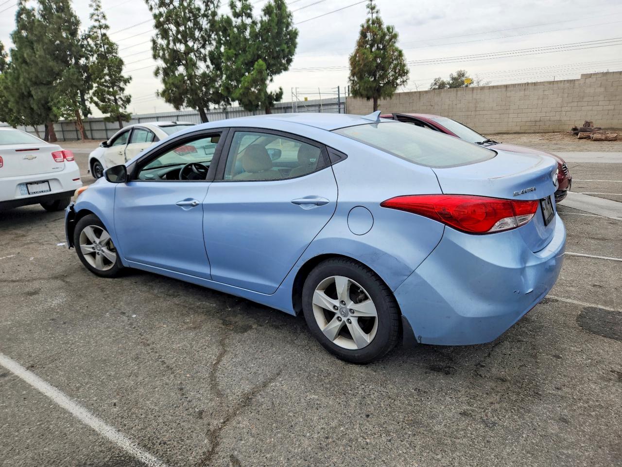 2012 Hyundai Elantra Gls Blue vin: KMHDH4AE8CU424692