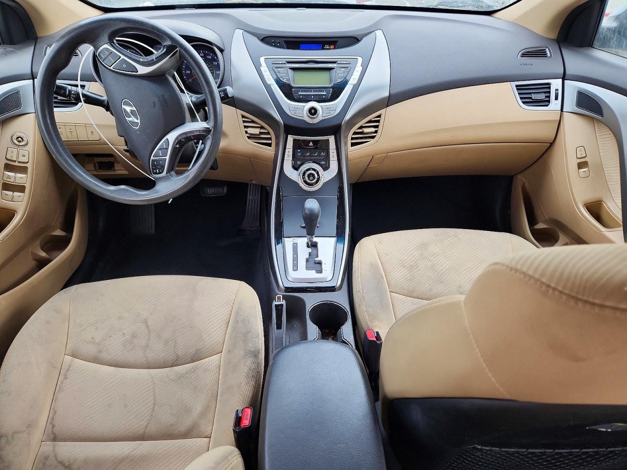 2012 Hyundai Elantra Gls Blue vin: KMHDH4AE8CU424692