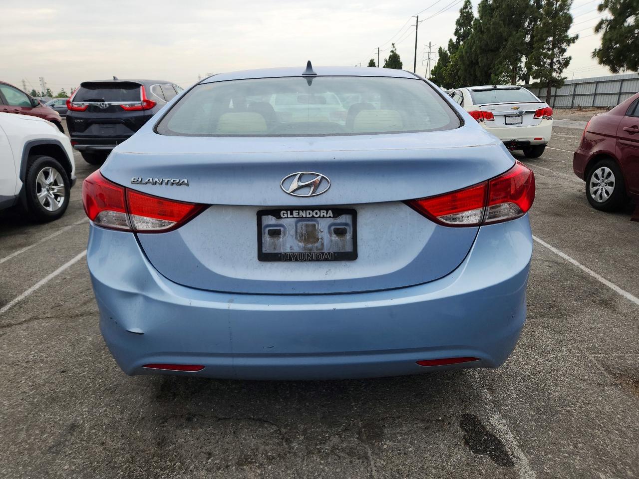2012 Hyundai Elantra Gls Blue vin: KMHDH4AE8CU424692