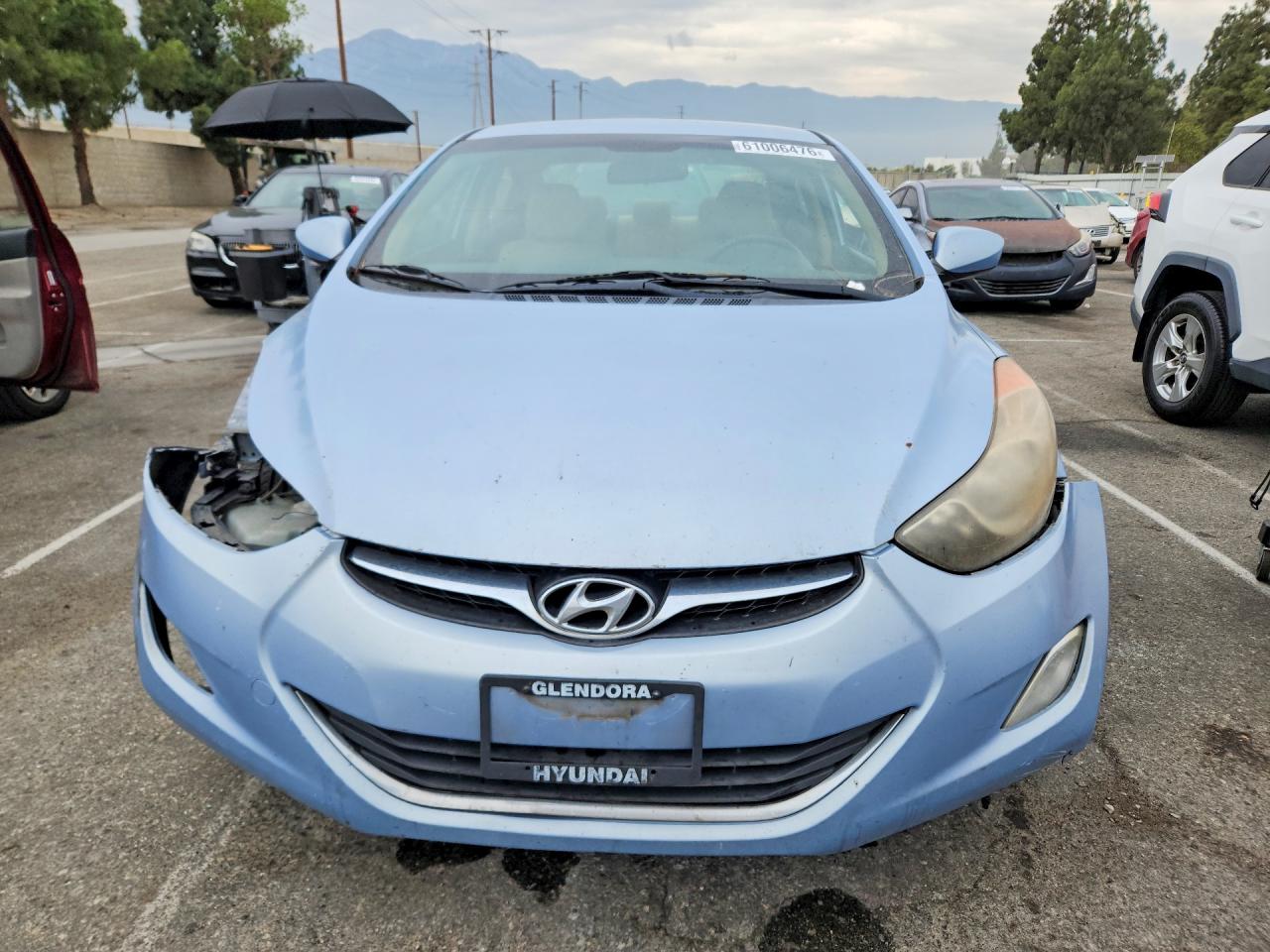 2012 Hyundai Elantra Gls Blue vin: KMHDH4AE8CU424692