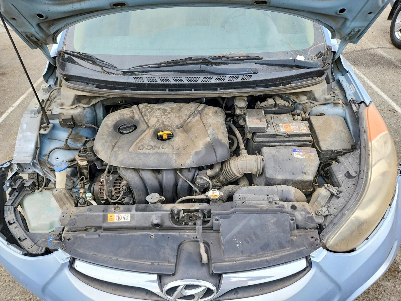 2012 Hyundai Elantra Gls Blue vin: KMHDH4AE8CU424692