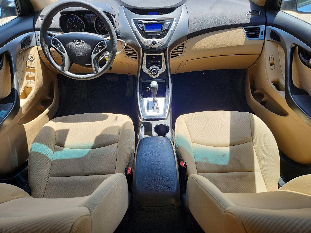 2012 Hyundai Elantra Gls Blue vin: KMHDH4AE8CU425034