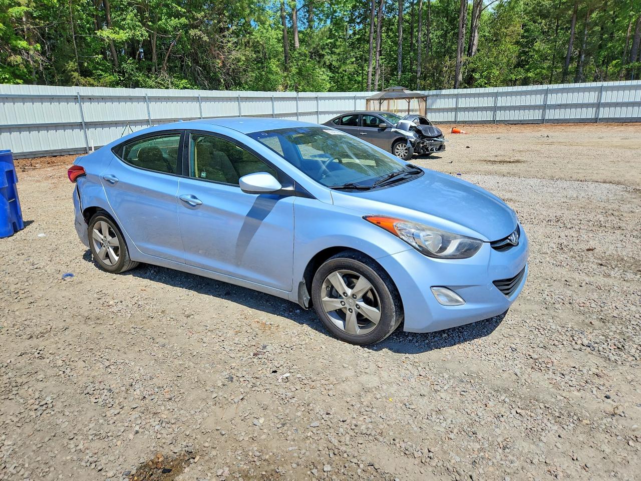 2012 Hyundai Elantra Gls Blue vin: KMHDH4AE8CU425034