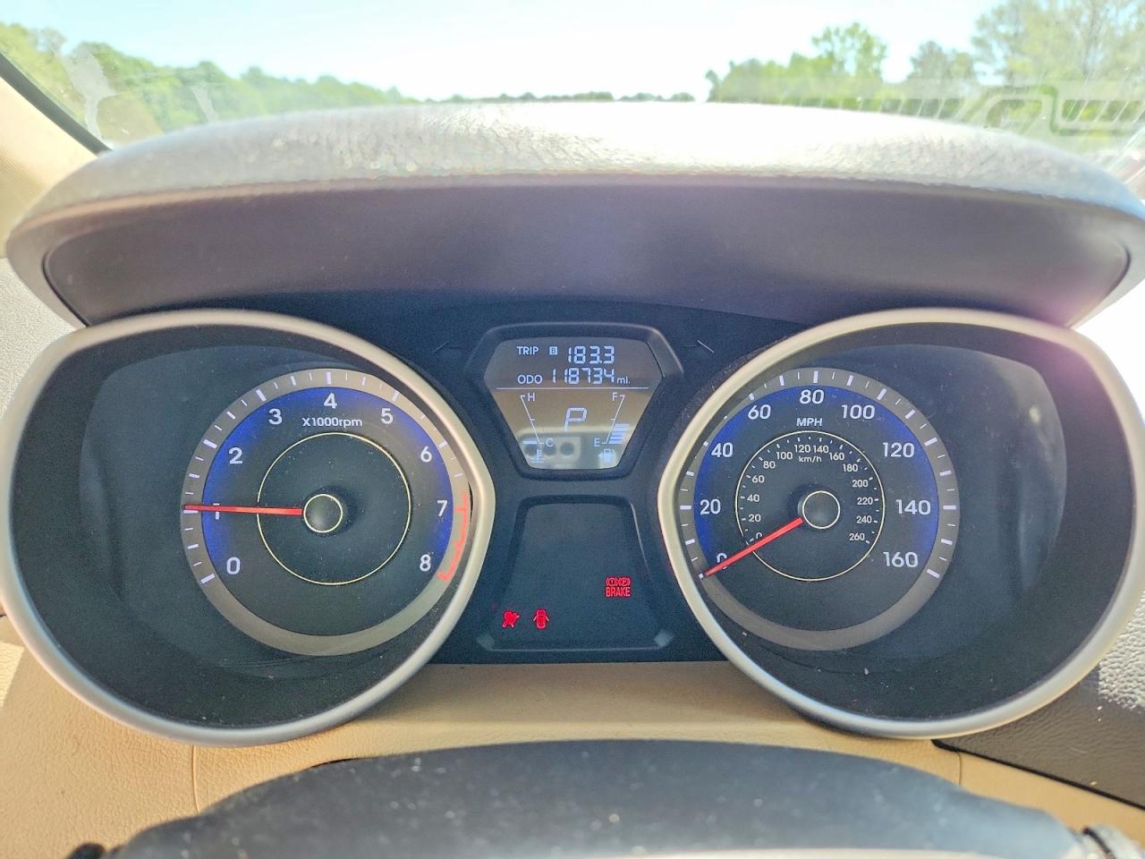2012 Hyundai Elantra Gls Blue vin: KMHDH4AE8CU425034