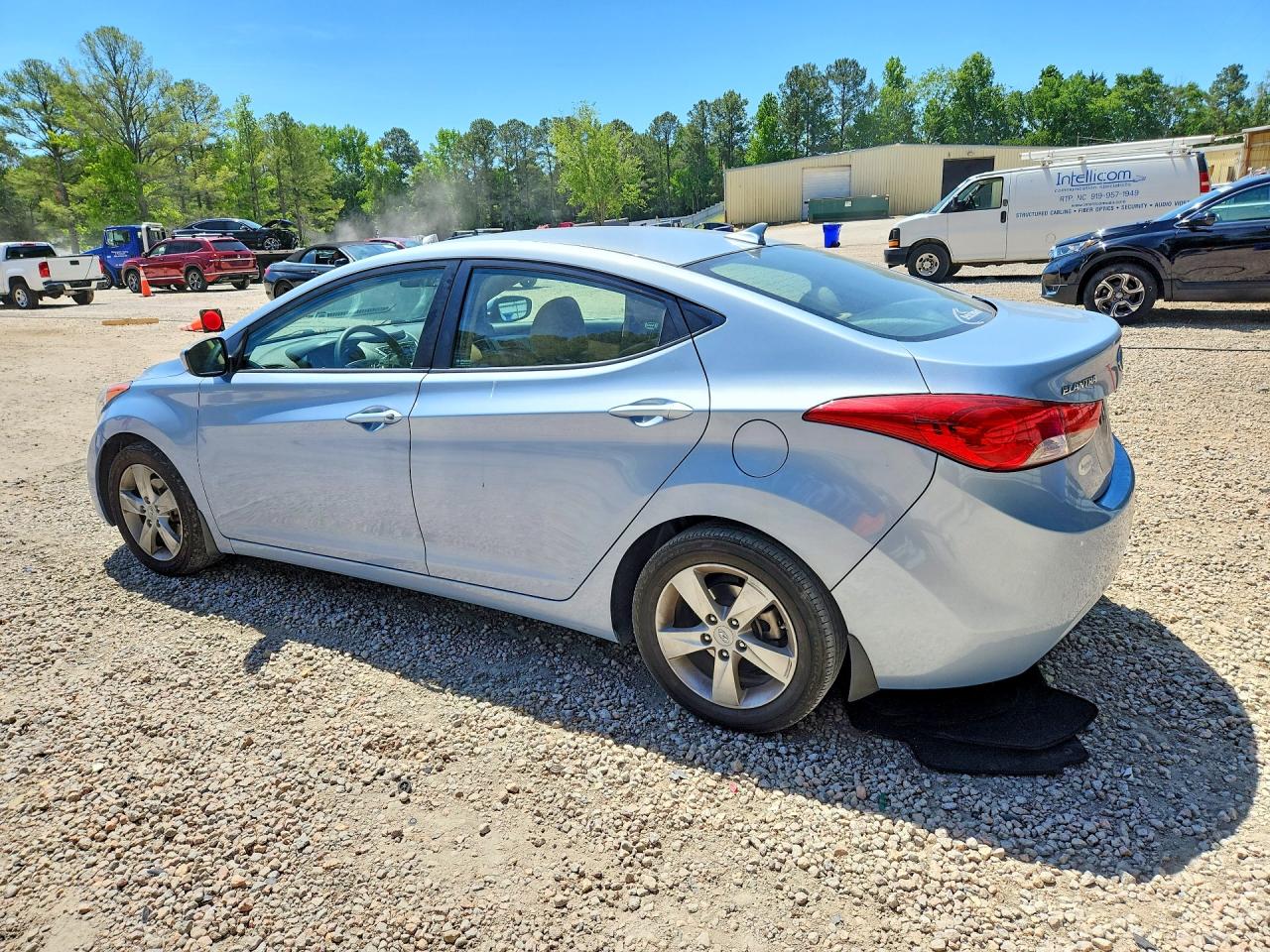 2012 Hyundai Elantra Gls Blue vin: KMHDH4AE8CU425034