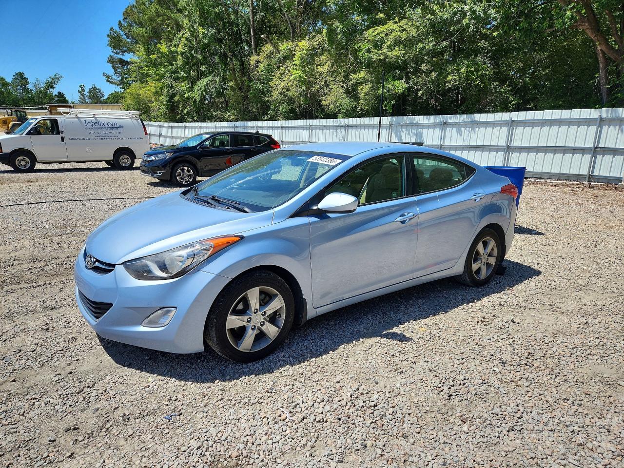 2012 Hyundai Elantra Gls Blue vin: KMHDH4AE8CU425034