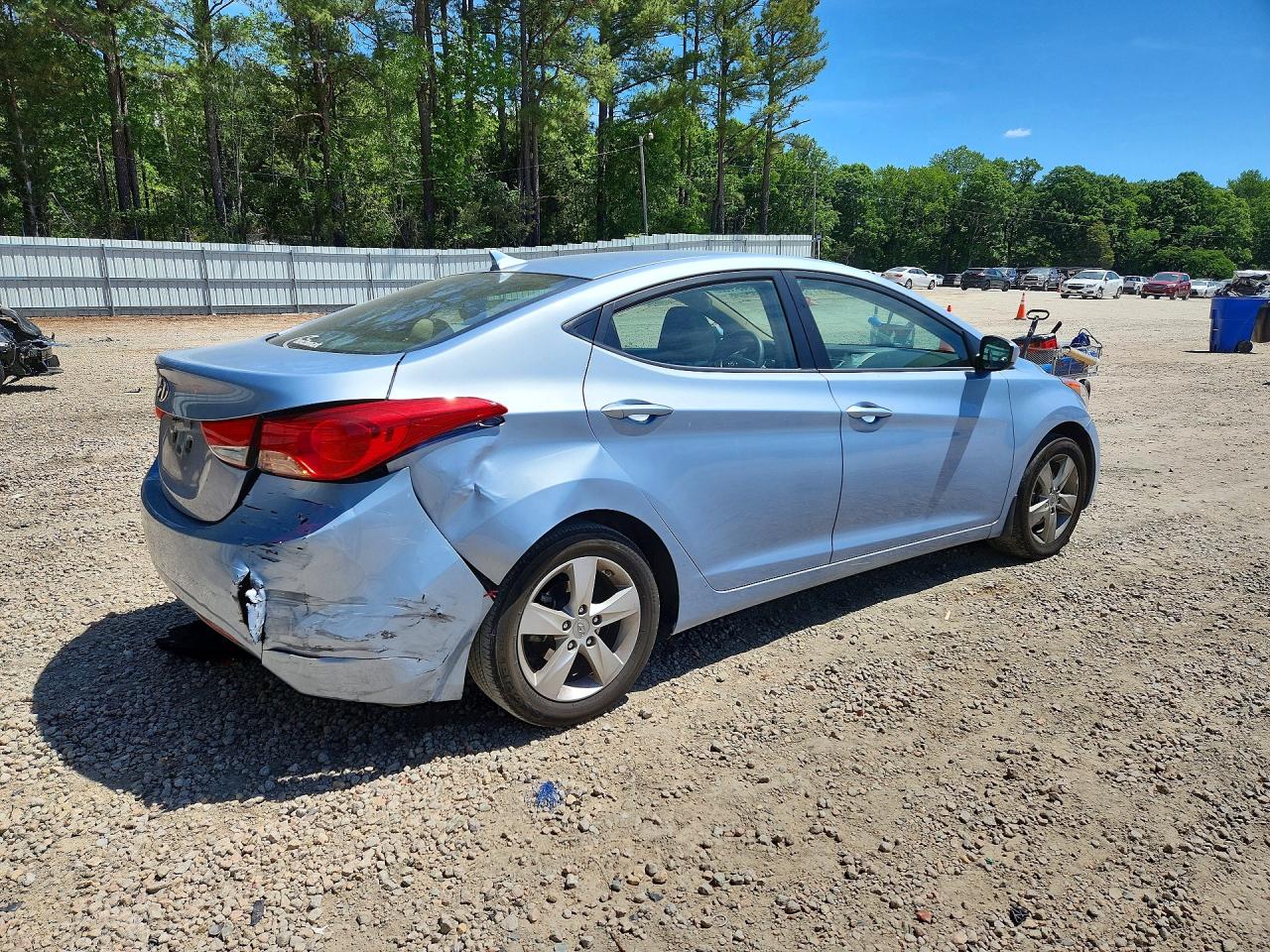 2012 Hyundai Elantra Gls Blue vin: KMHDH4AE8CU425034