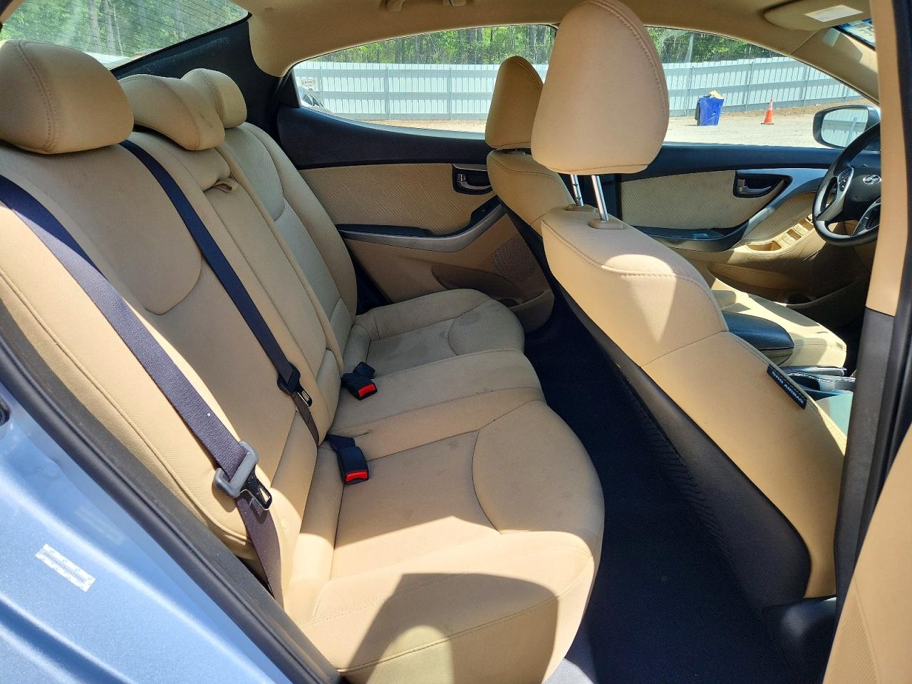 2012 Hyundai Elantra Gls Blue vin: KMHDH4AE8CU425034