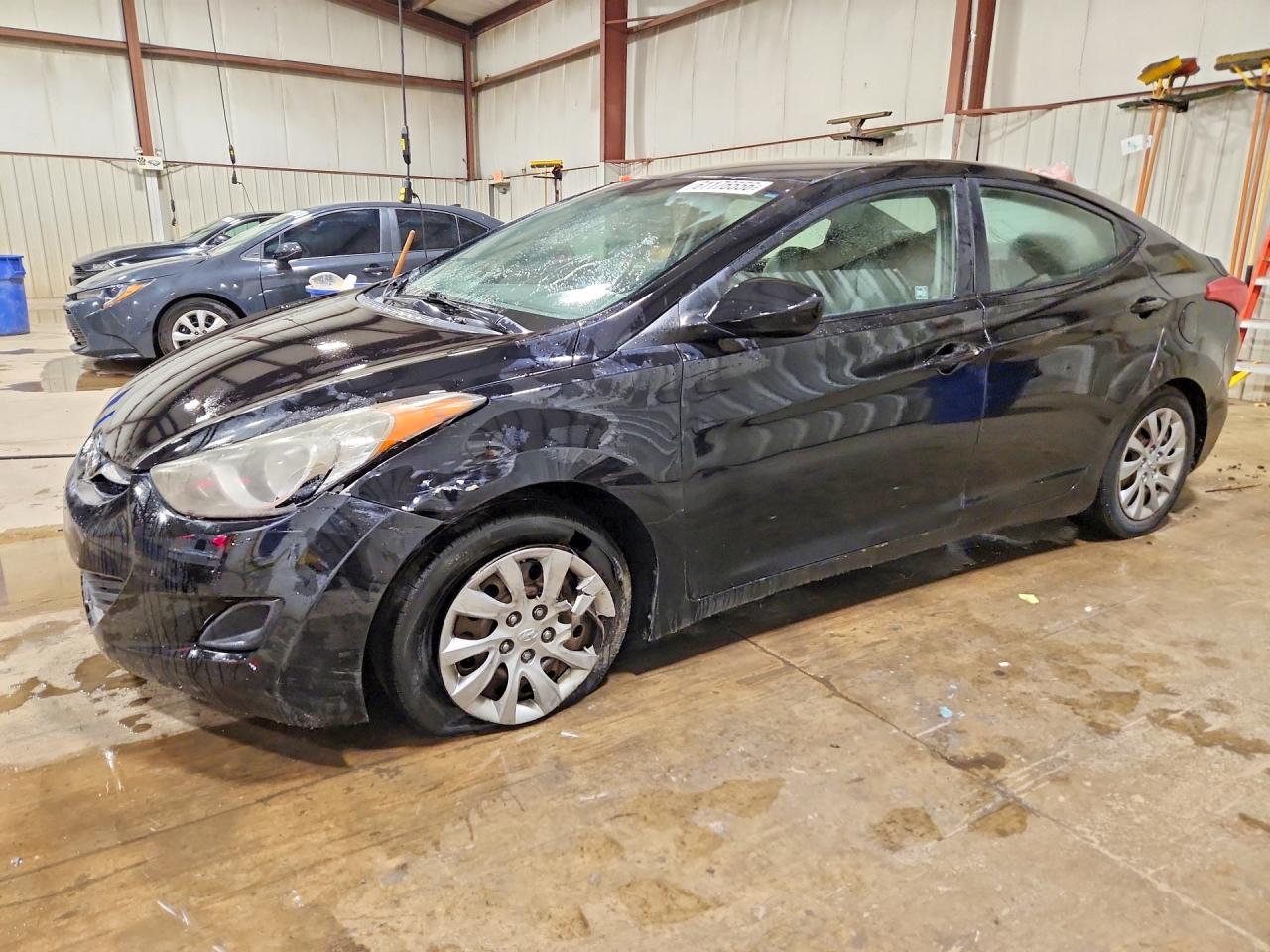 2012 Hyundai Elantra Gls Black vin: KMHDH4AE8CU436308