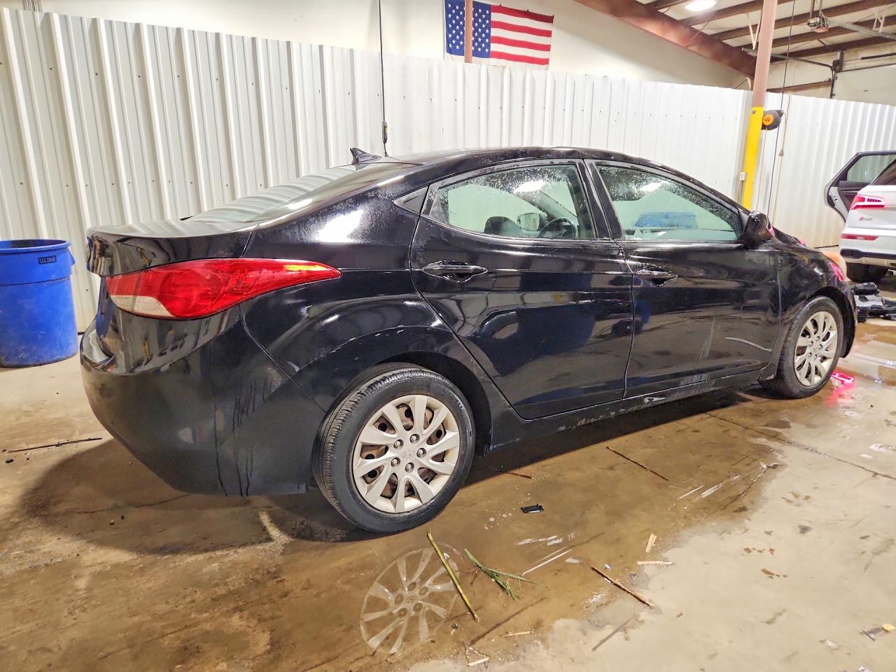 2012 Hyundai Elantra Gls Black vin: KMHDH4AE8CU436308