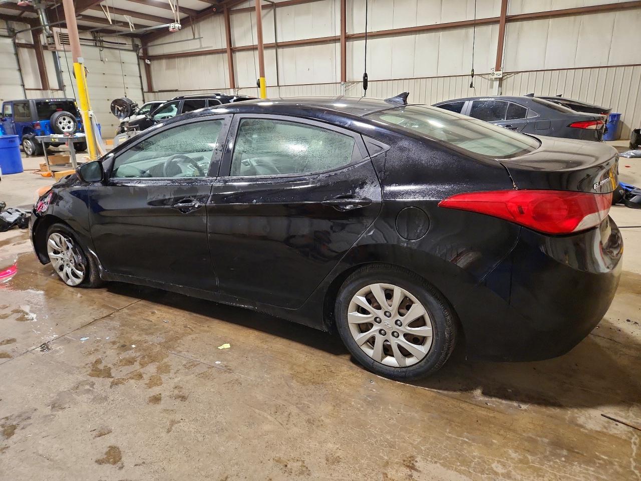 2012 Hyundai Elantra Gls Black vin: KMHDH4AE8CU436308