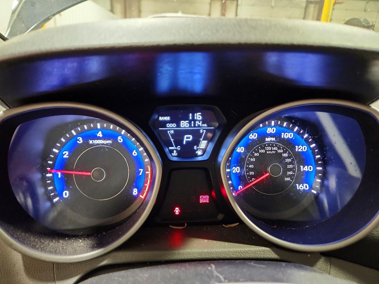 2012 Hyundai Elantra Gls Black vin: KMHDH4AE8CU436308