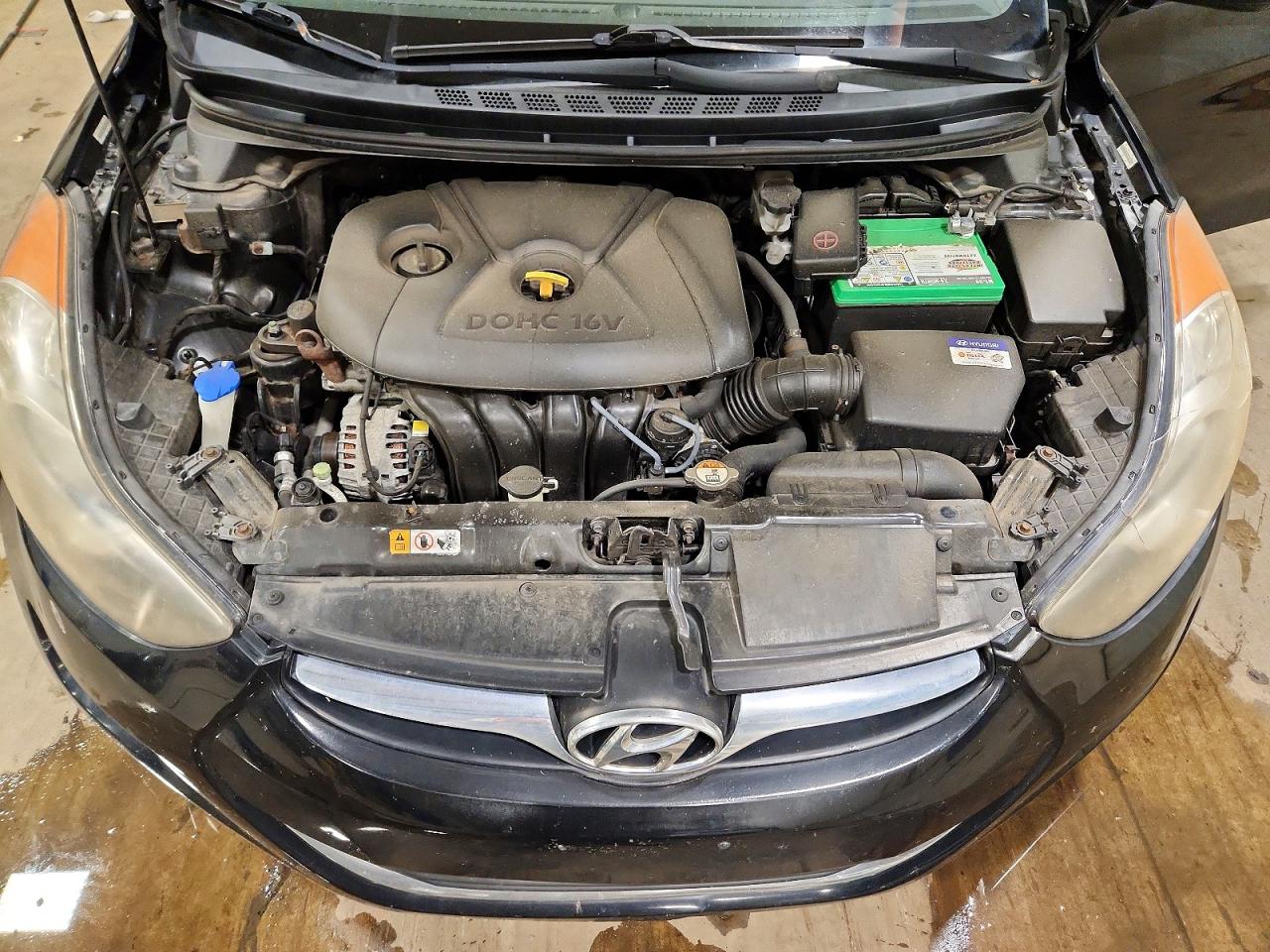 2012 Hyundai Elantra Gls Black vin: KMHDH4AE8CU436308