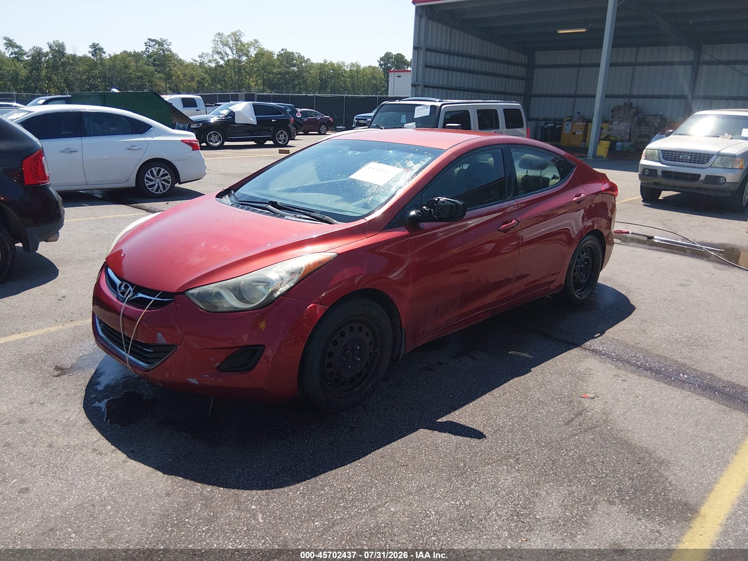 2012 Hyundai Elantra Gls (ulsan Plant) Red vin: KMHDH4AE8CU448913