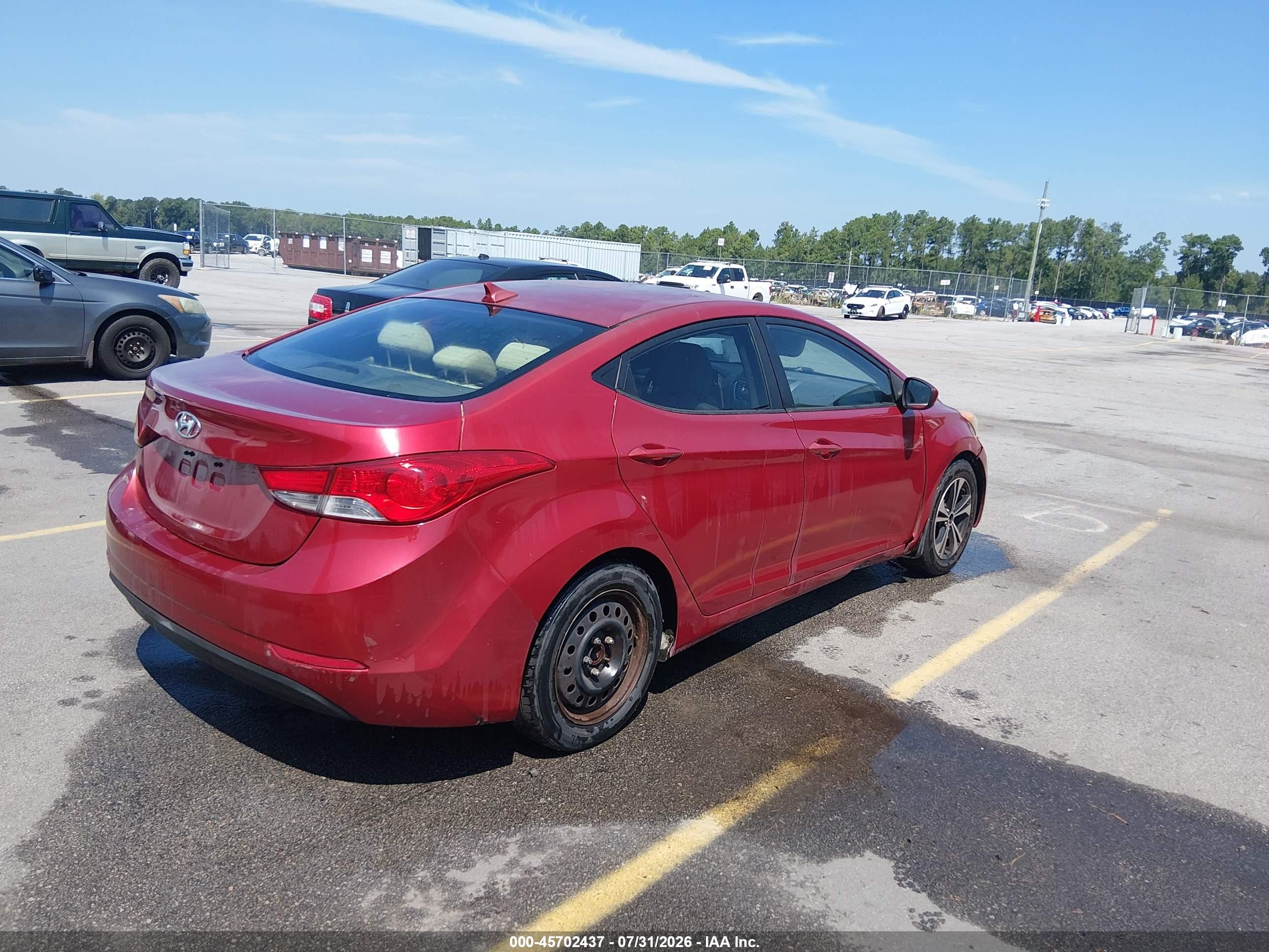 2012 Hyundai Elantra Gls (ulsan Plant) Red vin: KMHDH4AE8CU448913