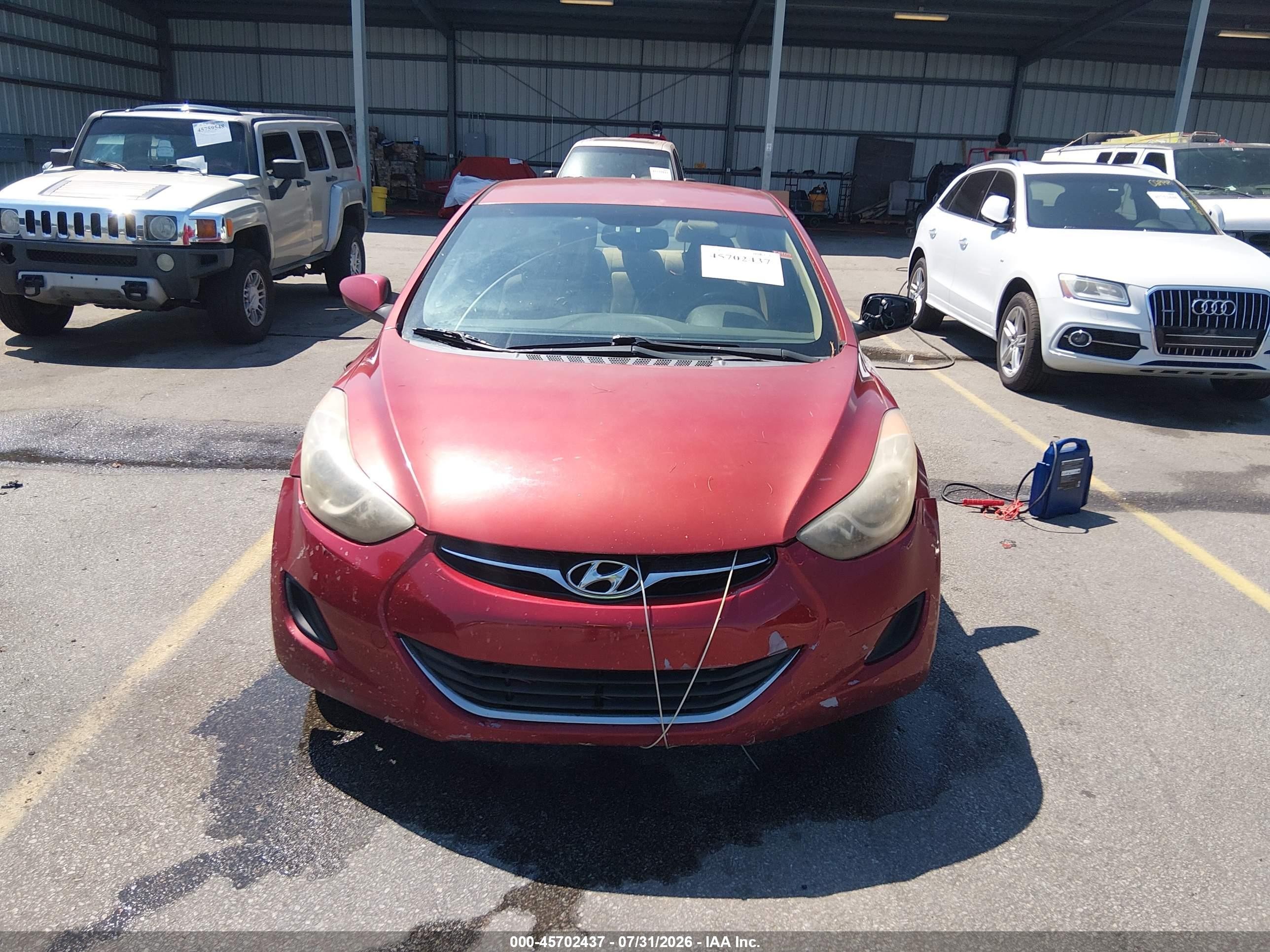 2012 Hyundai Elantra Gls (ulsan Plant) Red vin: KMHDH4AE8CU448913