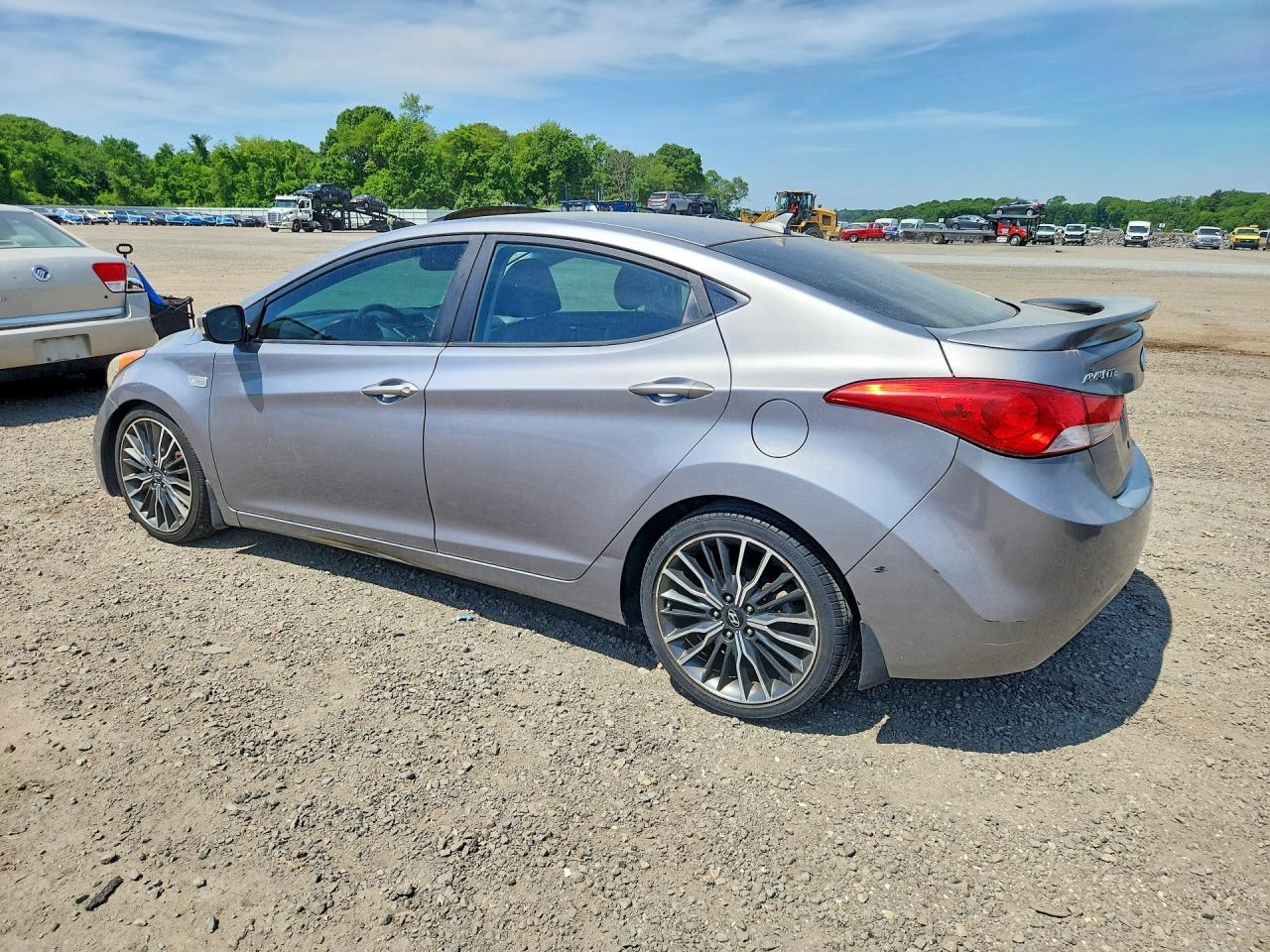 2012 Hyundai Elantra Limited Gray vin: KMHDH4AE8CU476534