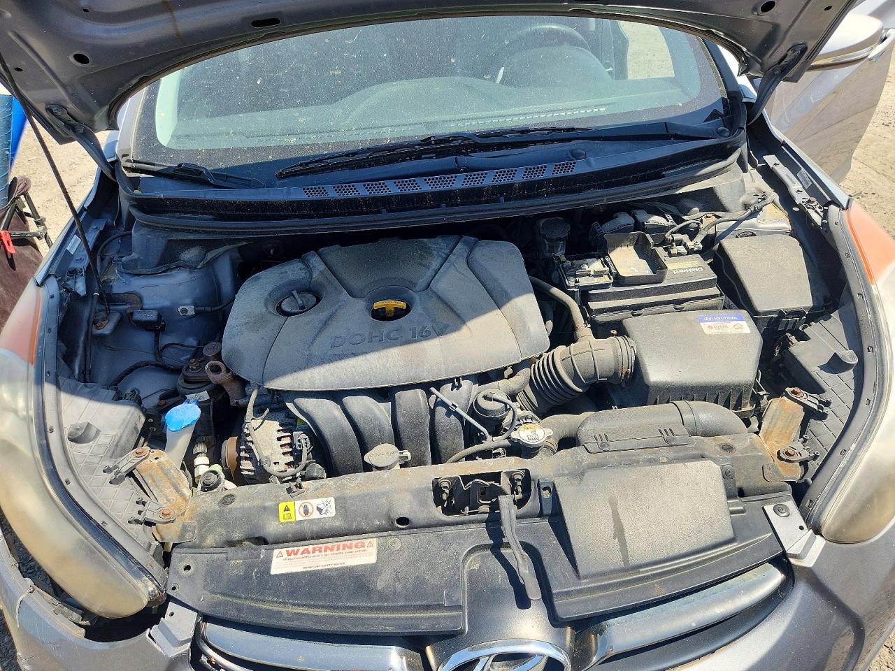 2012 Hyundai Elantra Limited Gray vin: KMHDH4AE8CU476534