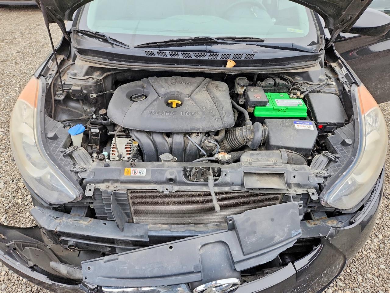 2013 Hyundai Elantra Gls Black vin: KMHDH4AE8DU005596