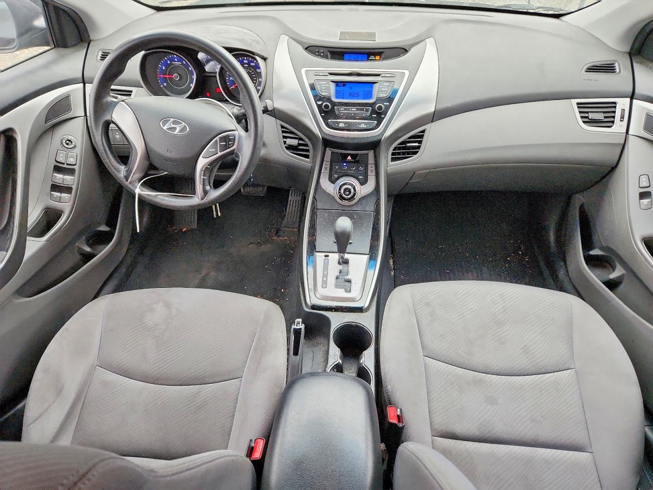 2013 Hyundai Elantra Gls Black vin: KMHDH4AE8DU005596