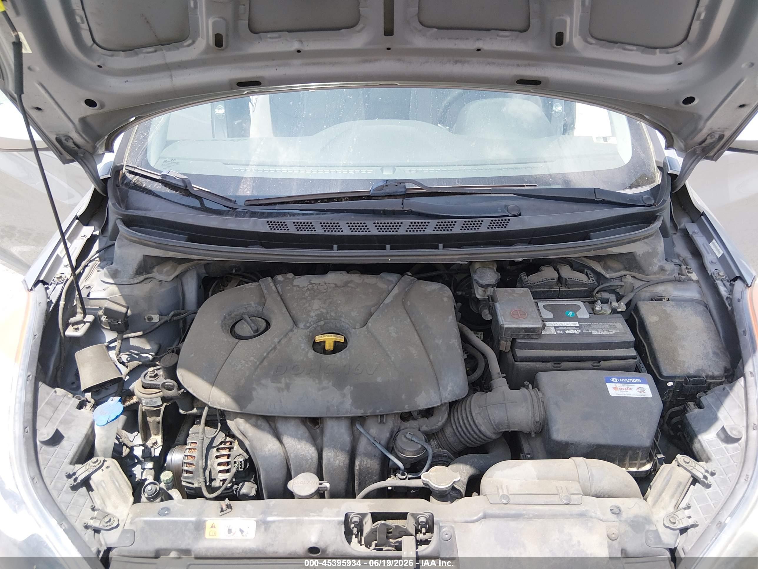 2013 Hyundai Elantra Gls Gray vin: KMHDH4AE8DU488541