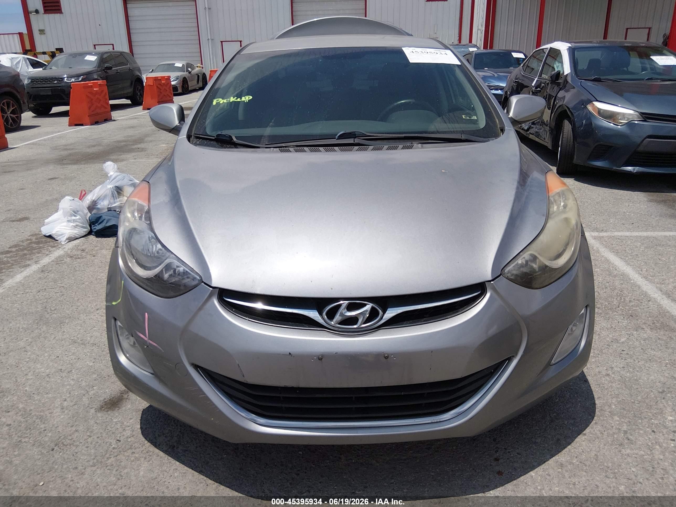 2013 Hyundai Elantra Gls Gray vin: KMHDH4AE8DU488541