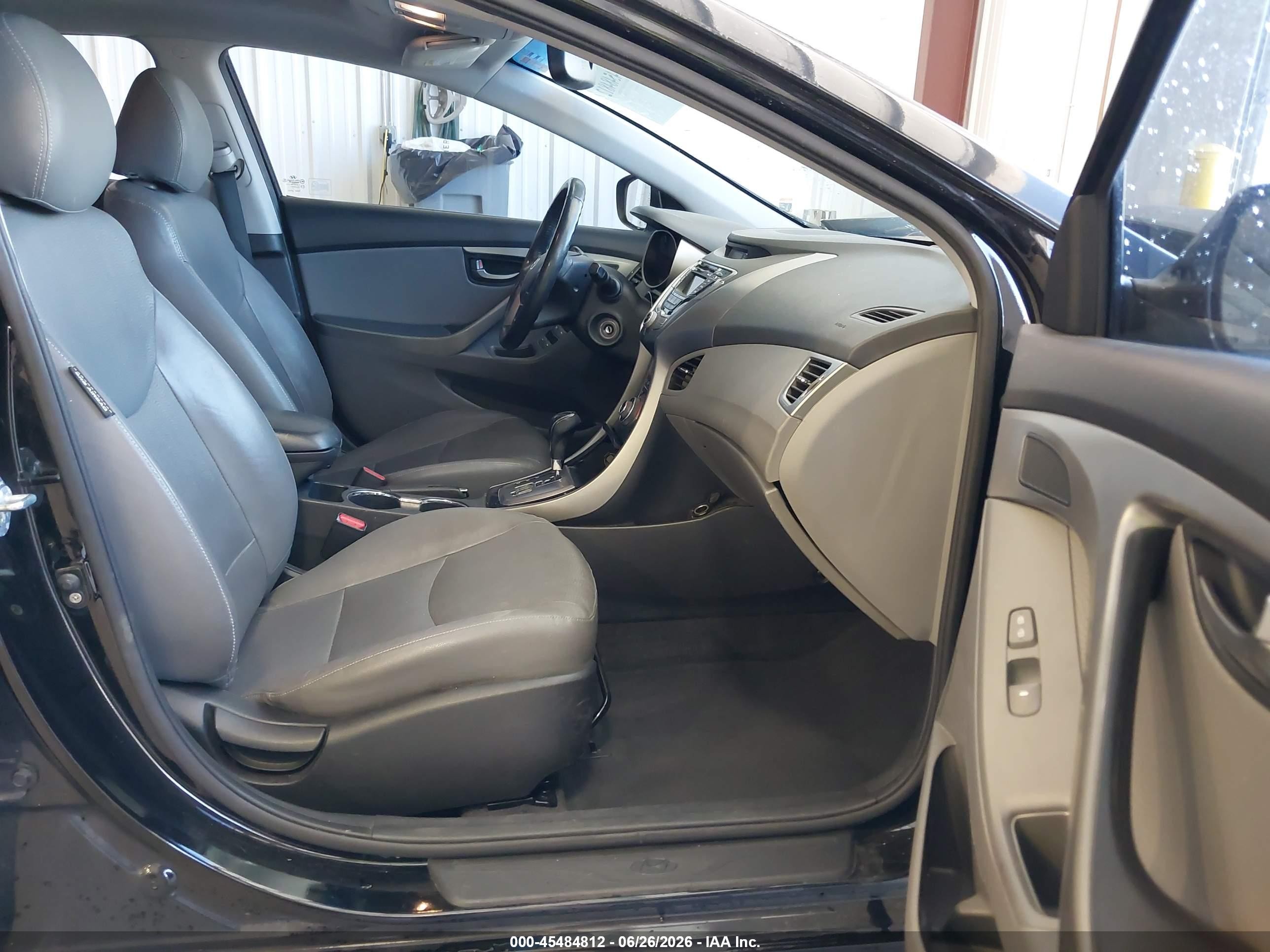 2013 Hyundai Elantra Limited Black vin: KMHDH4AE8DU499362