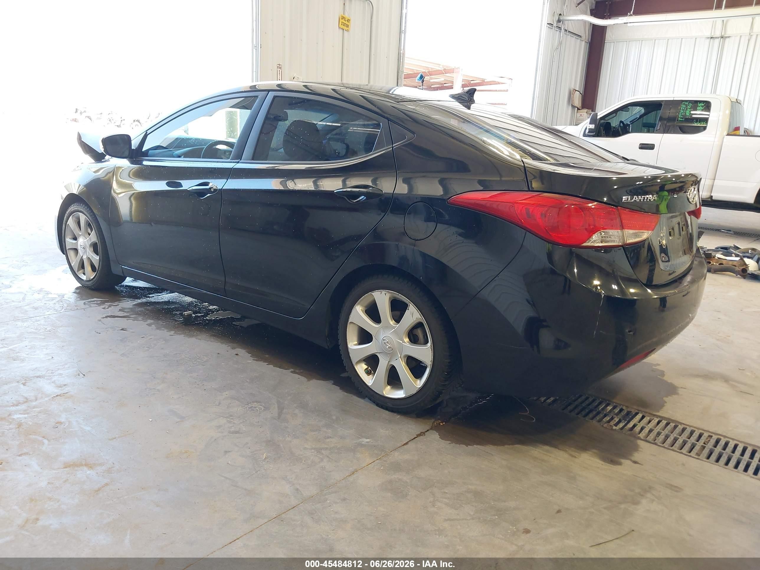 2013 Hyundai Elantra Limited Black vin: KMHDH4AE8DU499362