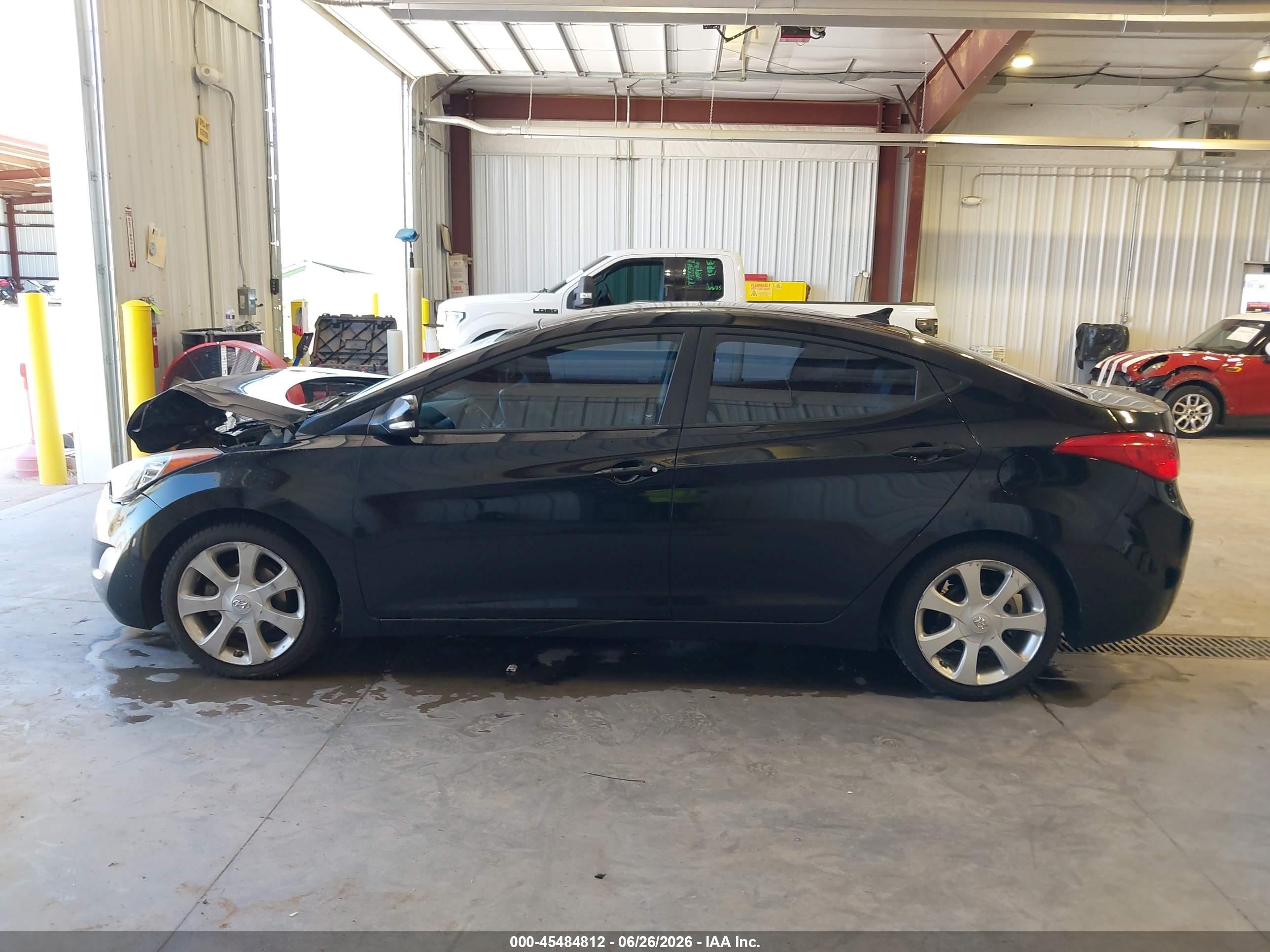 2013 Hyundai Elantra Limited Black vin: KMHDH4AE8DU499362