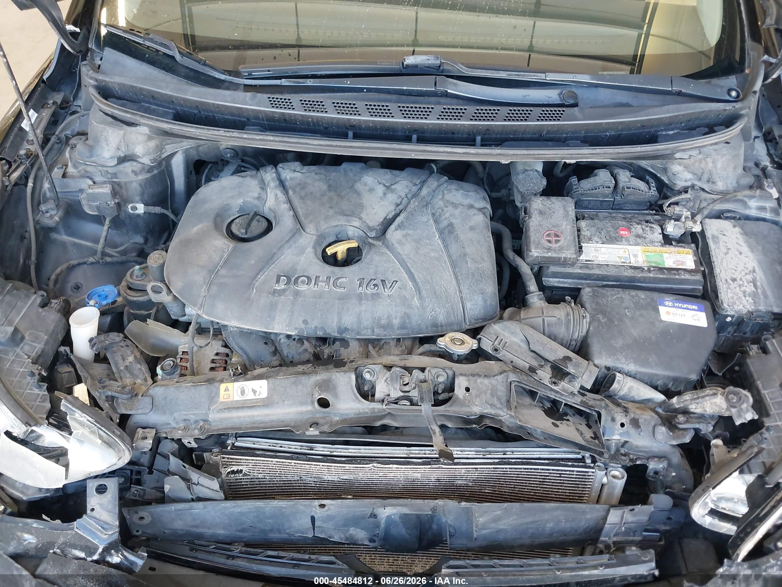 2013 Hyundai Elantra Limited Black vin: KMHDH4AE8DU499362