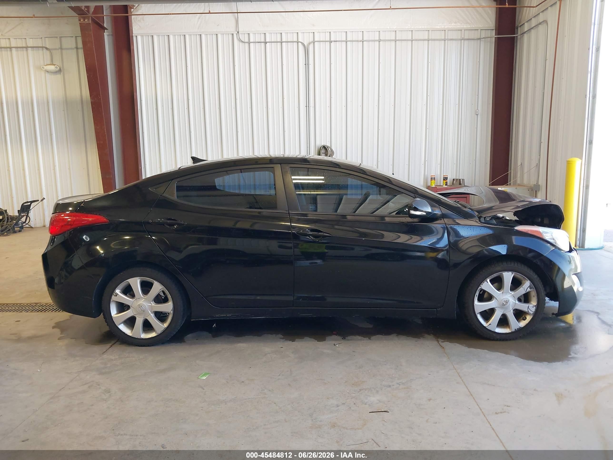 2013 Hyundai Elantra Limited Black vin: KMHDH4AE8DU499362